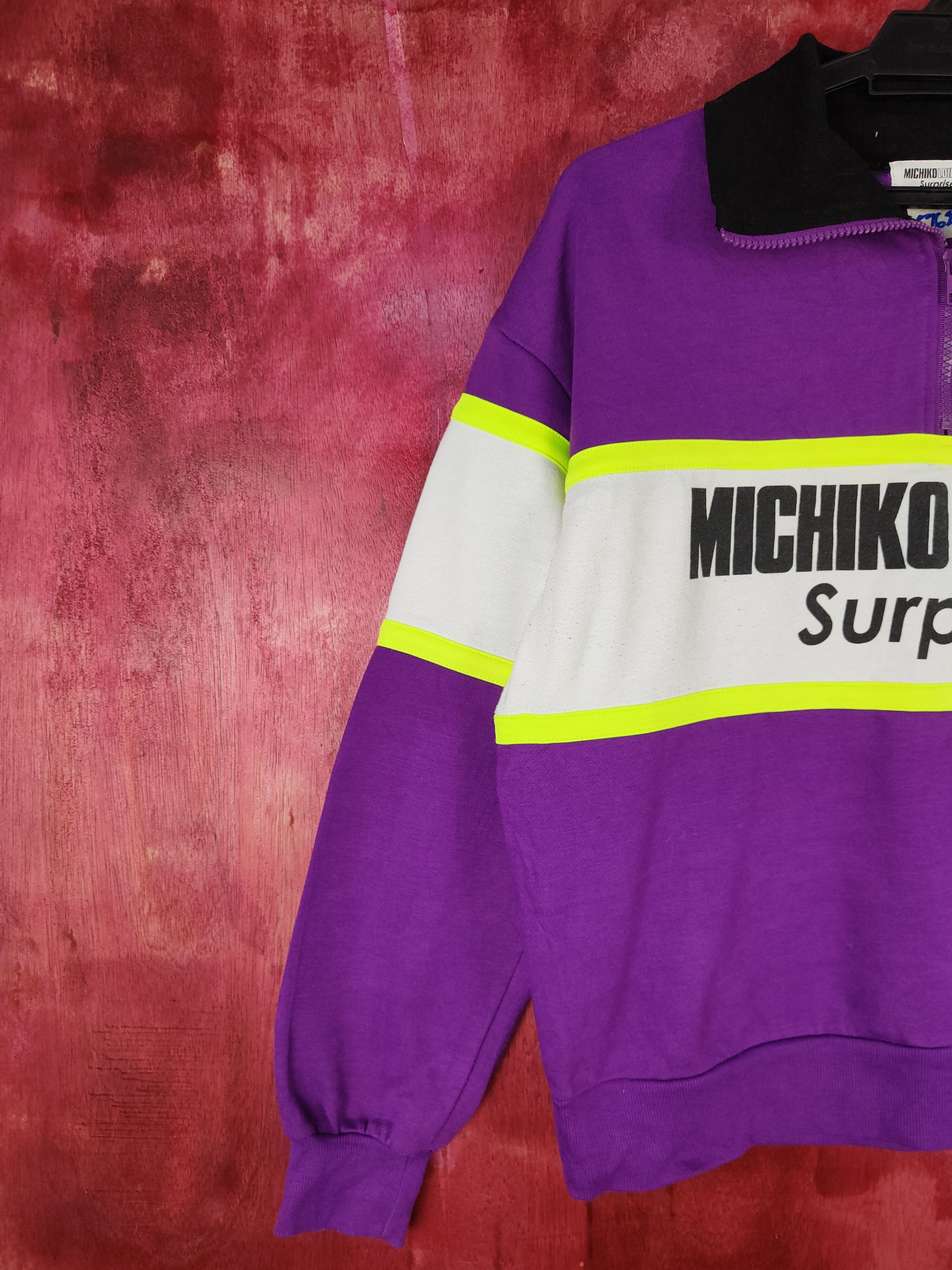 Michiko Koshino London × Vintage DL Michiko London Surprise vintage Purple Sweatshirt #5761 Size US M / EU 48-50 / 2 - 3 Thumbnail