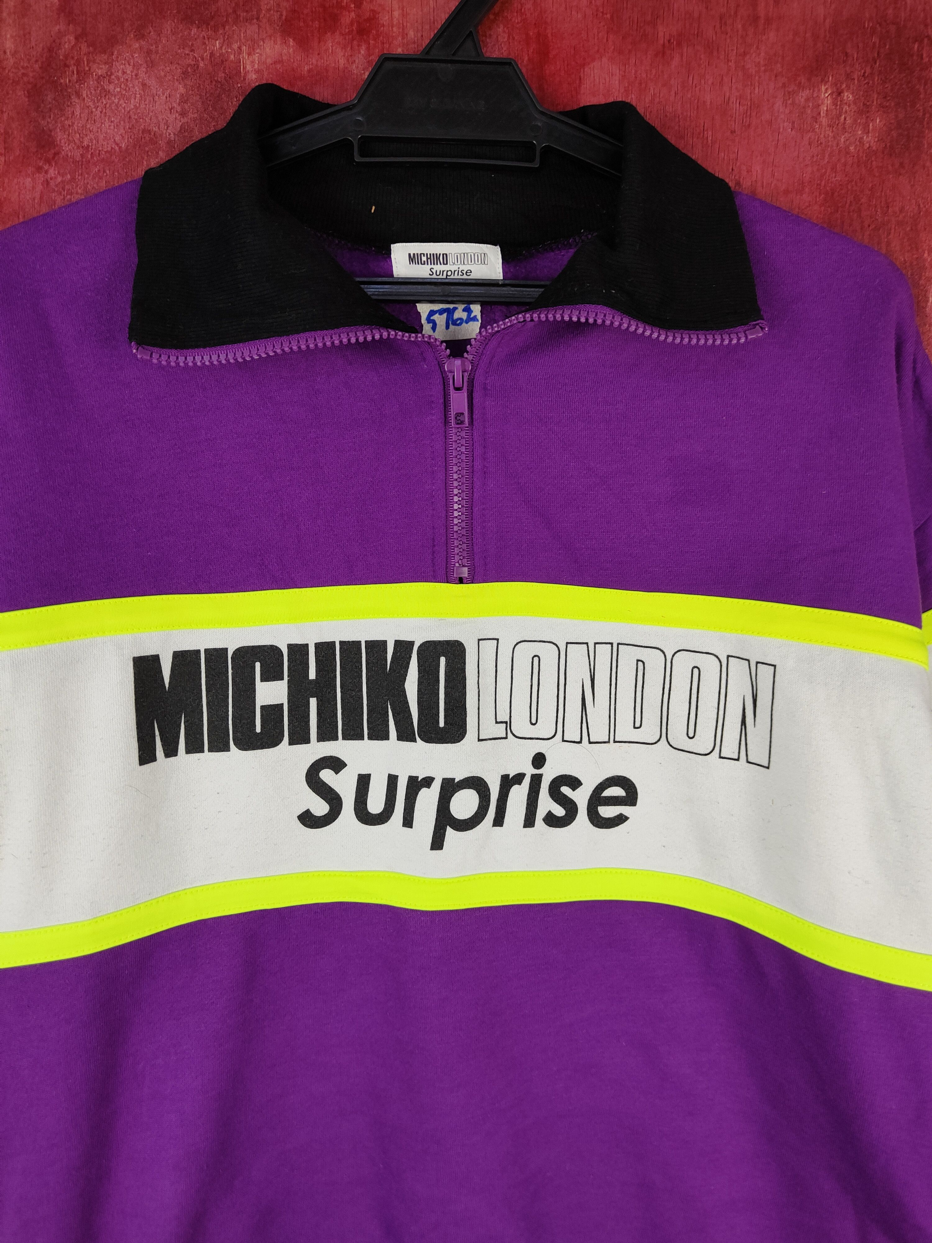 Michiko Koshino London × Vintage DL Michiko London Surprise vintage Purple Sweatshirt #5761 Size US M / EU 48-50 / 2 - 2 Thumbnail