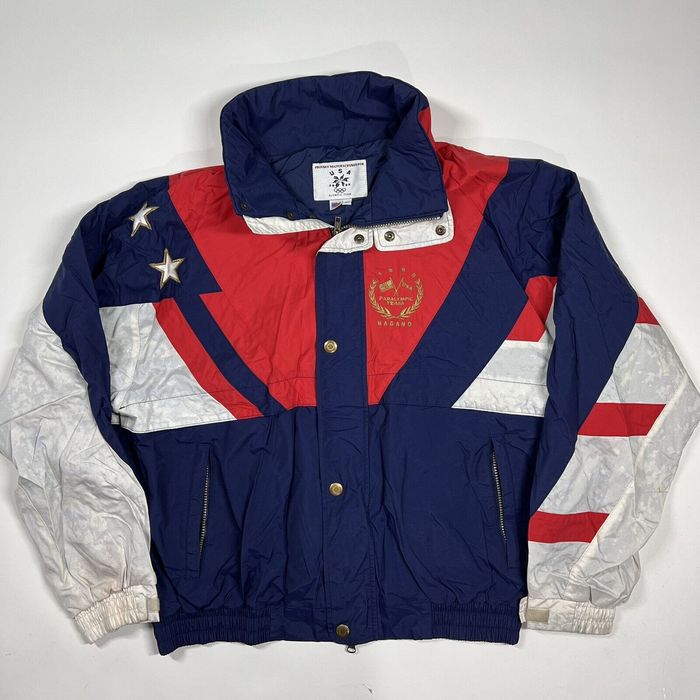 Vintage Vintage USA Olympic Paralympic Team Jacket Coat Mens Large ...