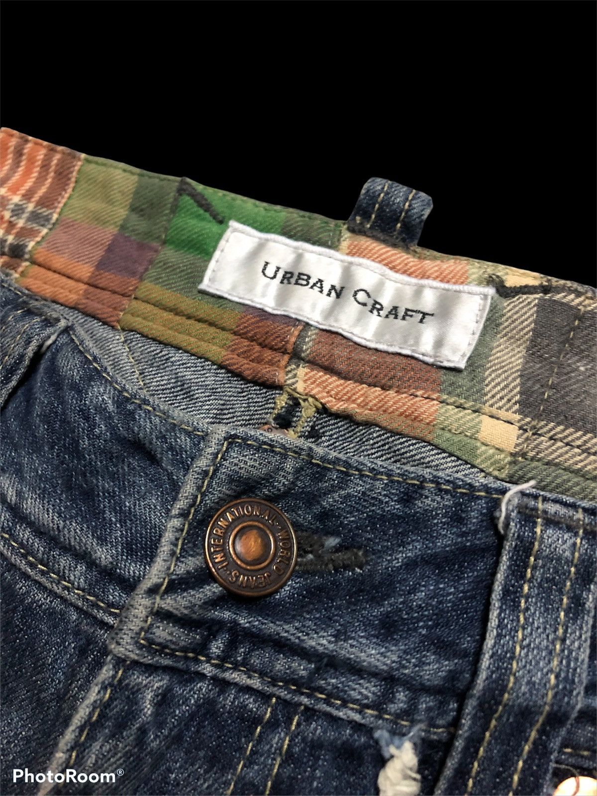 If Six Was Nine BOOTCUT PATCHES URBAN CRAFT DENIM Size US 31 - 4 Thumbnail