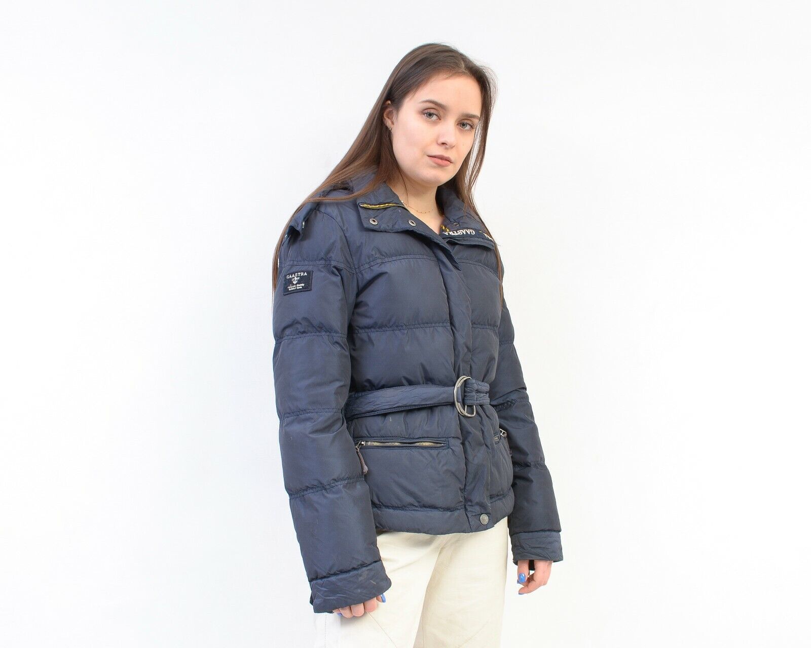 Vintage GAASTRA Puffer Jacket Parka Winter Coat Belted Hood Size M / US 6-8 / IT 42-44 - 3 Thumbnail