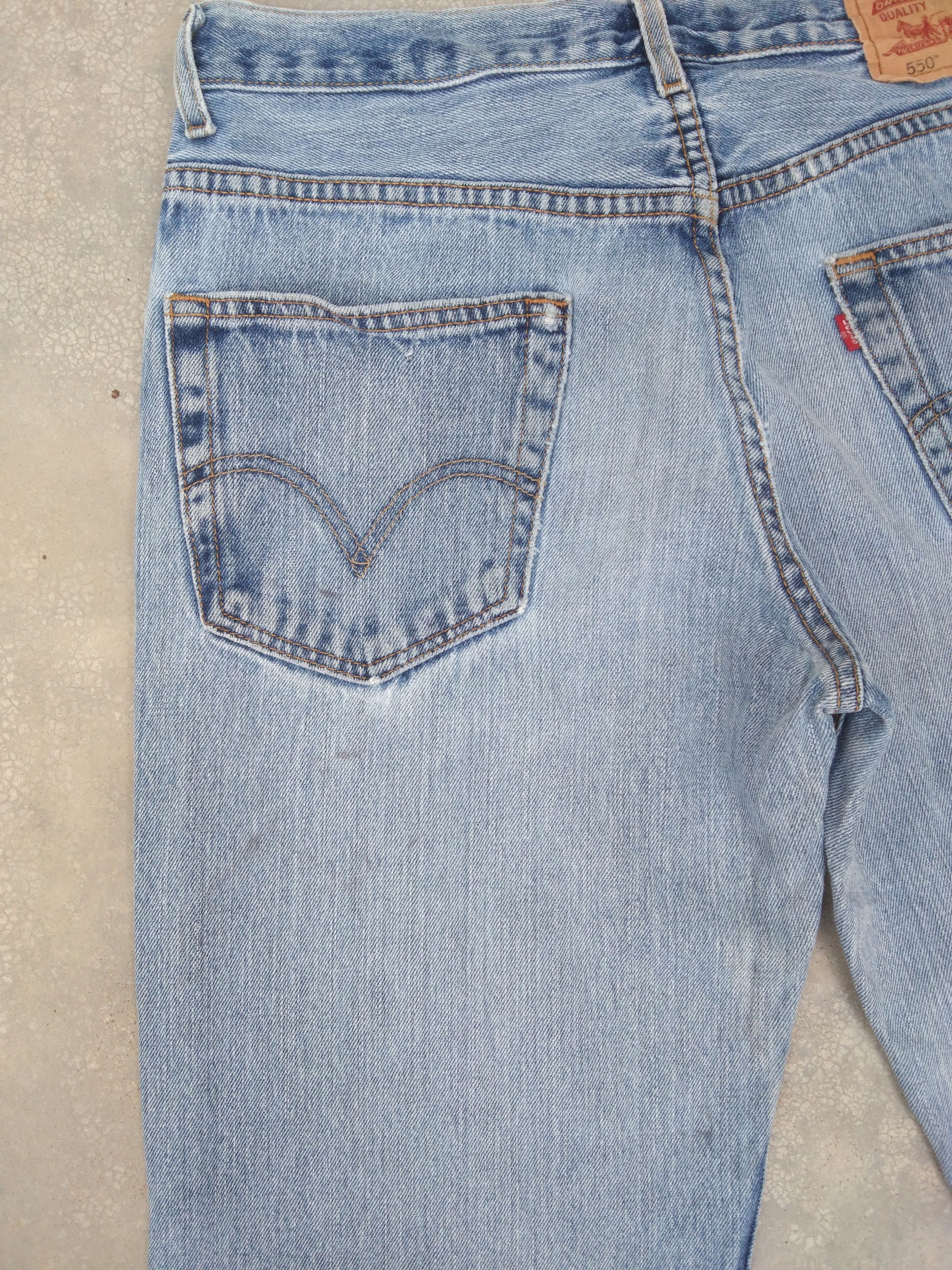 Levi's Vintage Levi's Jeans 550 Relaxed Distressed Denim 32x29 Size US 32 / EU 48 - 5 Thumbnail