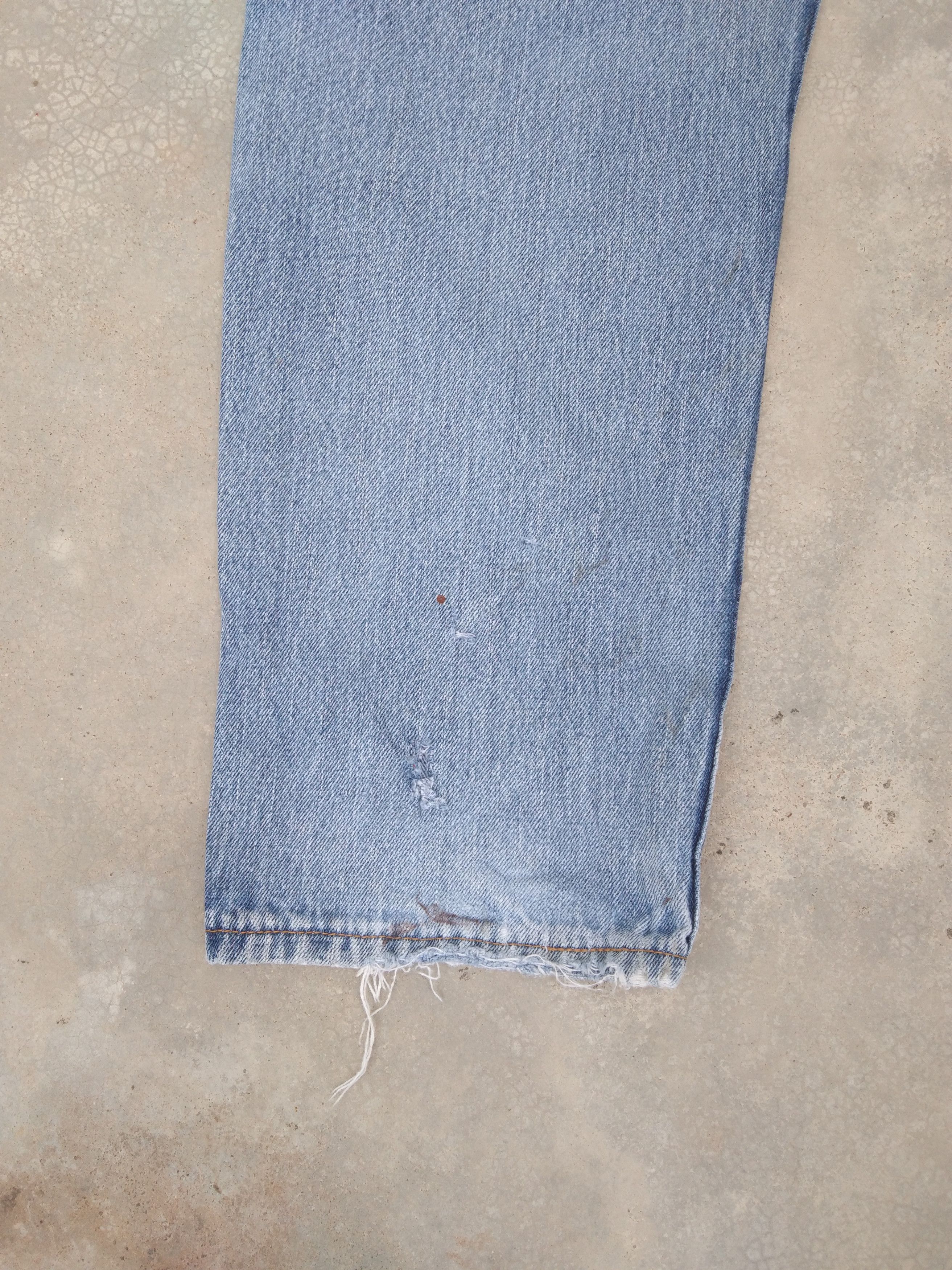 Levi's Vintage Levi's Jeans 550 Relaxed Distressed Denim 32x29 Size US 32 / EU 48 - 4 Thumbnail