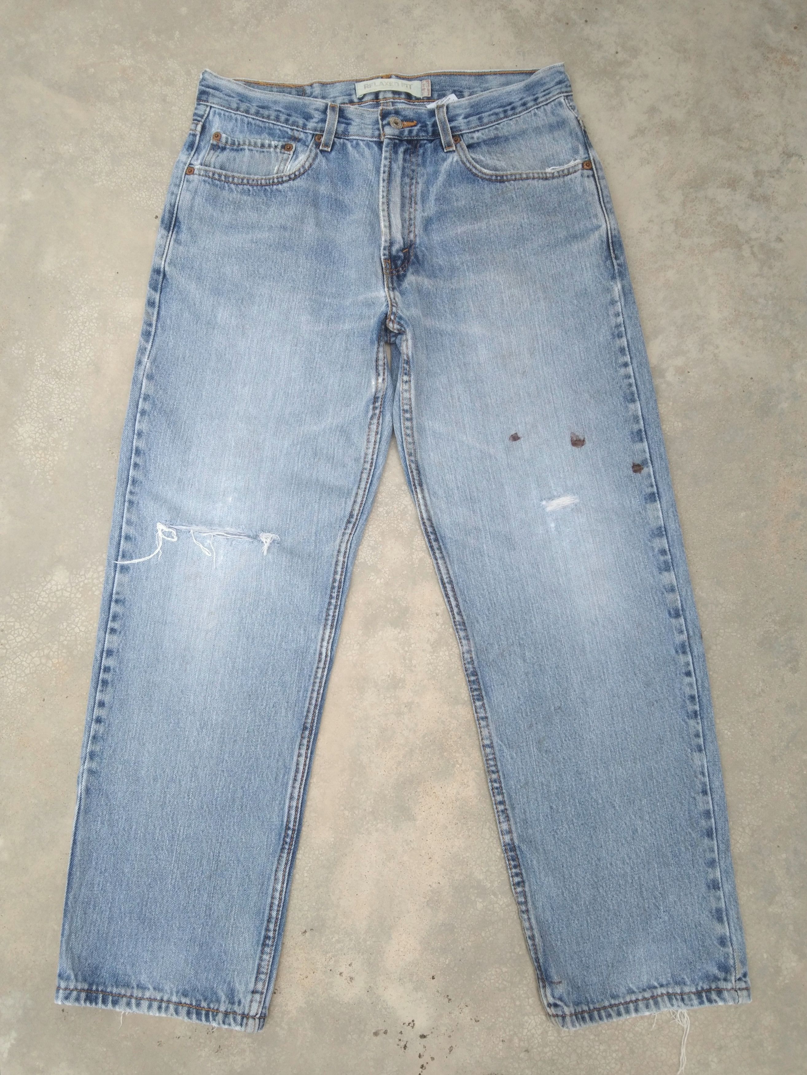 Levi's Vintage Levi's Jeans 550 Relaxed Distressed Denim 32x29 Size US 32 / EU 48 - 1 Thumbnail