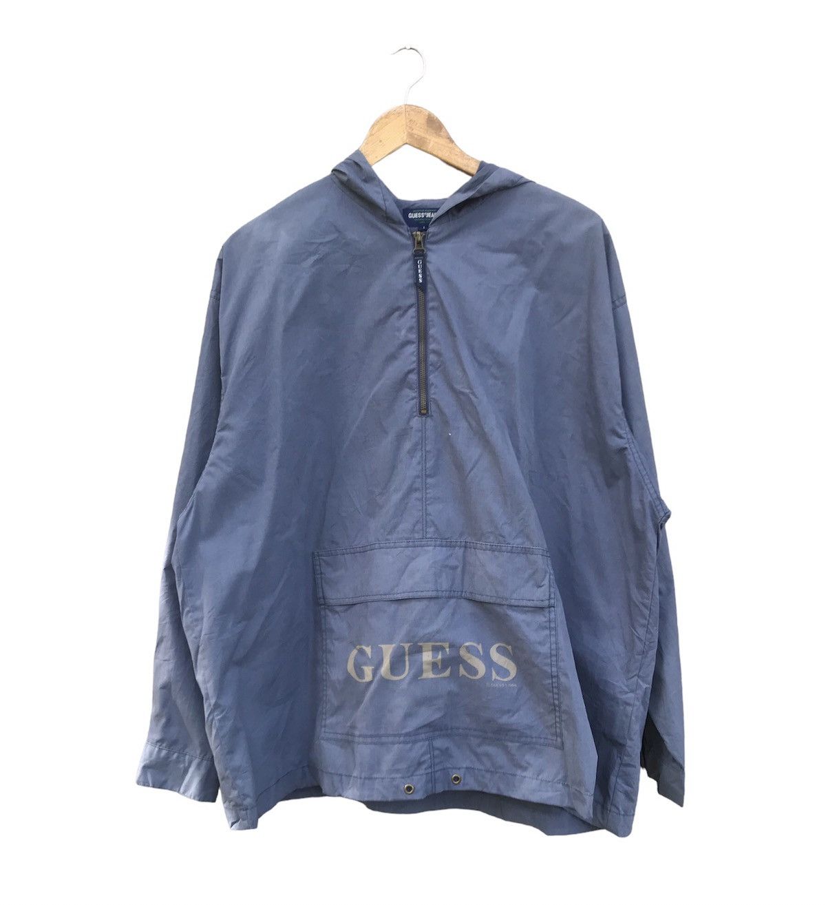 OLD GUESS Half Zip Anorak denime y2k