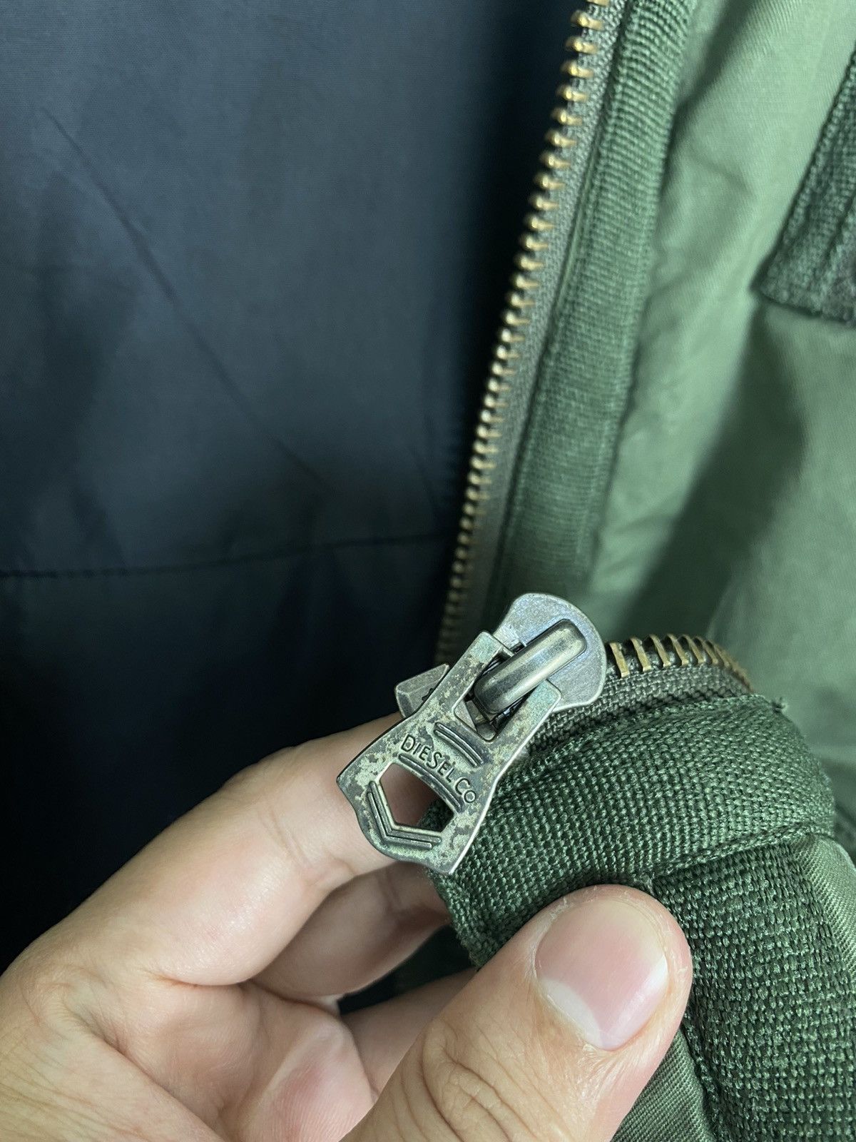 Diesel Rare‼️Vintage Diesel Green Army Jacket Size US L / EU 52-54 / 3 - 10 Thumbnail