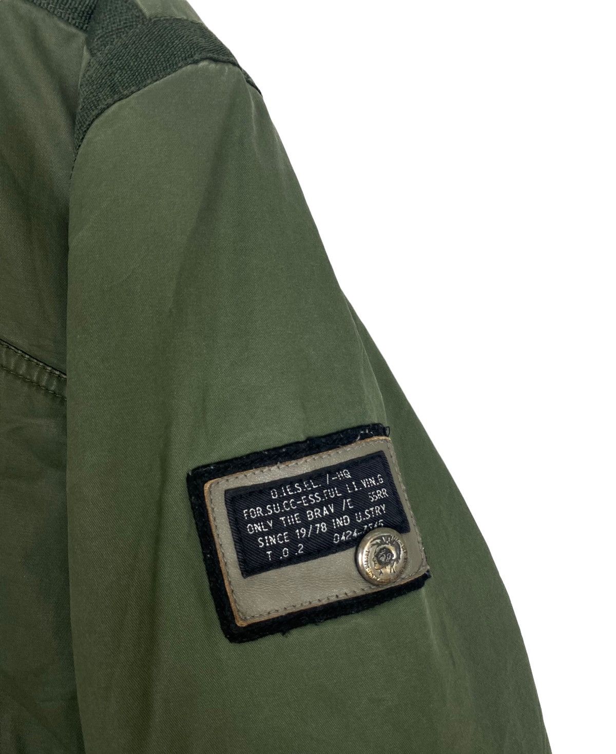 Diesel Rare‼️Vintage Diesel Green Army Jacket Size US L / EU 52-54 / 3 - 4 Thumbnail