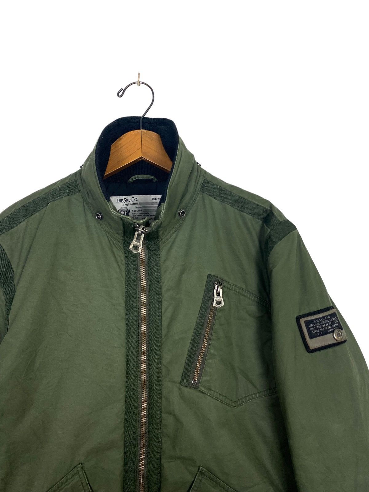 Diesel Rare‼️Vintage Diesel Green Army Jacket Size US L / EU 52-54 / 3 - 3 Thumbnail