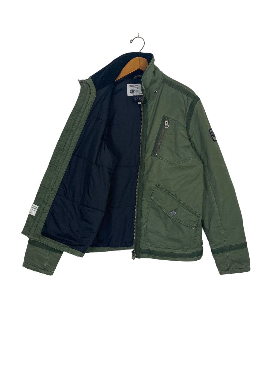 Diesel Rare‼️Vintage Diesel Green Army Jacket Size US L / EU 52-54 / 3 - 2 Thumbnail