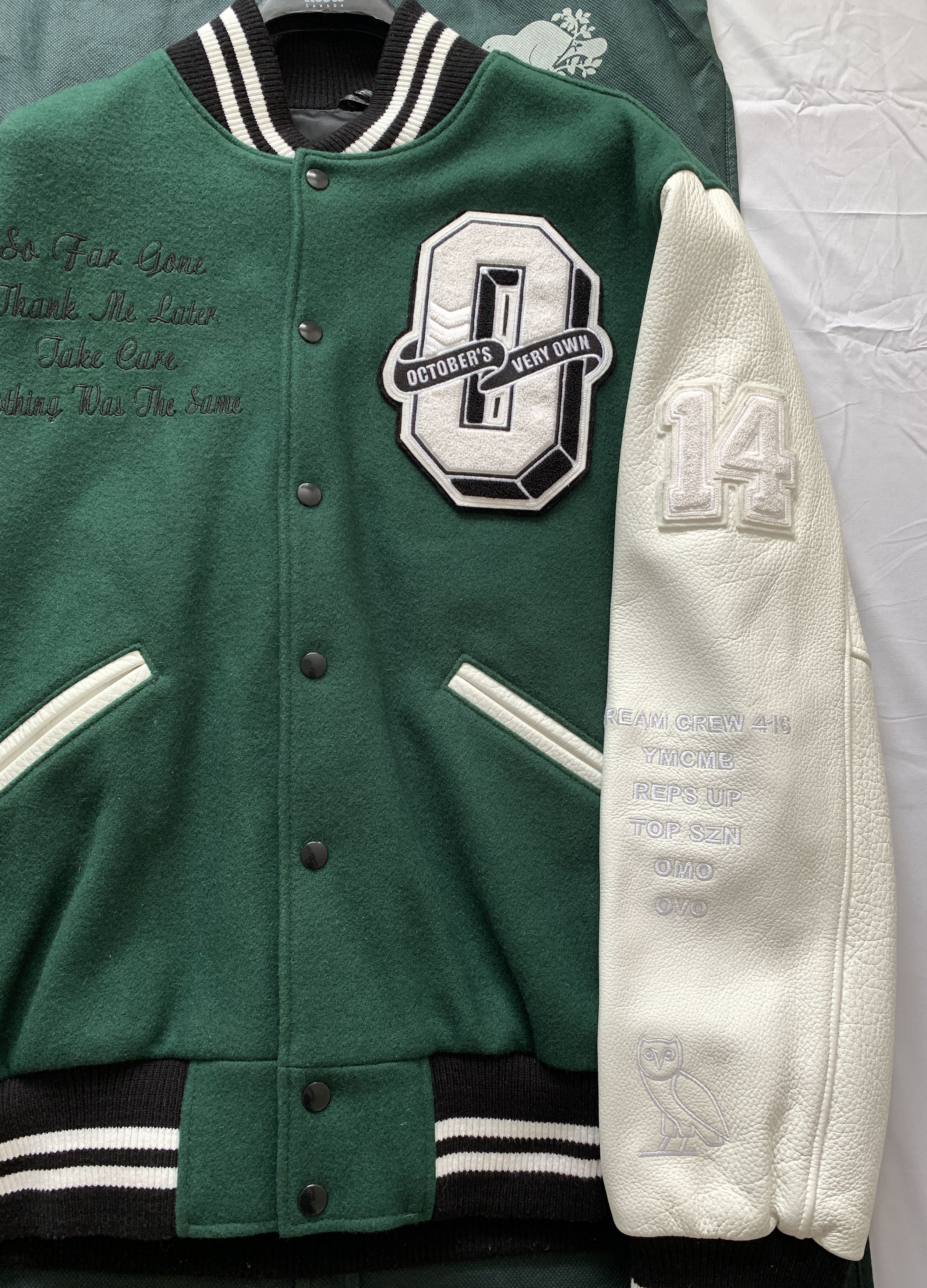 Drake 💥💎F&F💎💥🦉 OVO X ROOTS VARSITY TOUR JACKET 2014 Size US M / EU 48-50 / 2 - 16 Thumbnail
