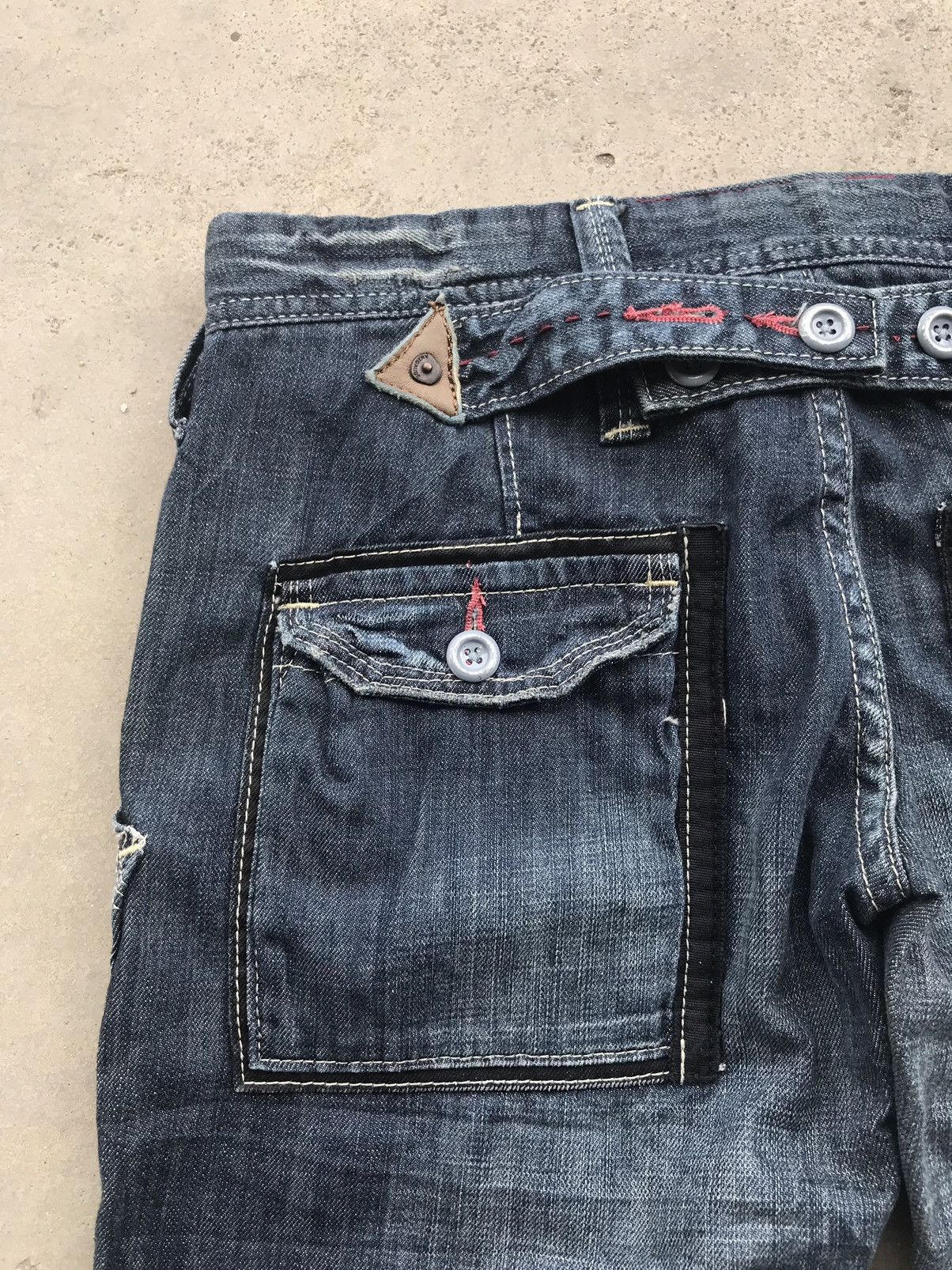Japanese Brand × Seditionaries Antgauge Designer Street Fashion Dope Two Tone sDenim Size US 30 / EU 46 - 12 Thumbnail