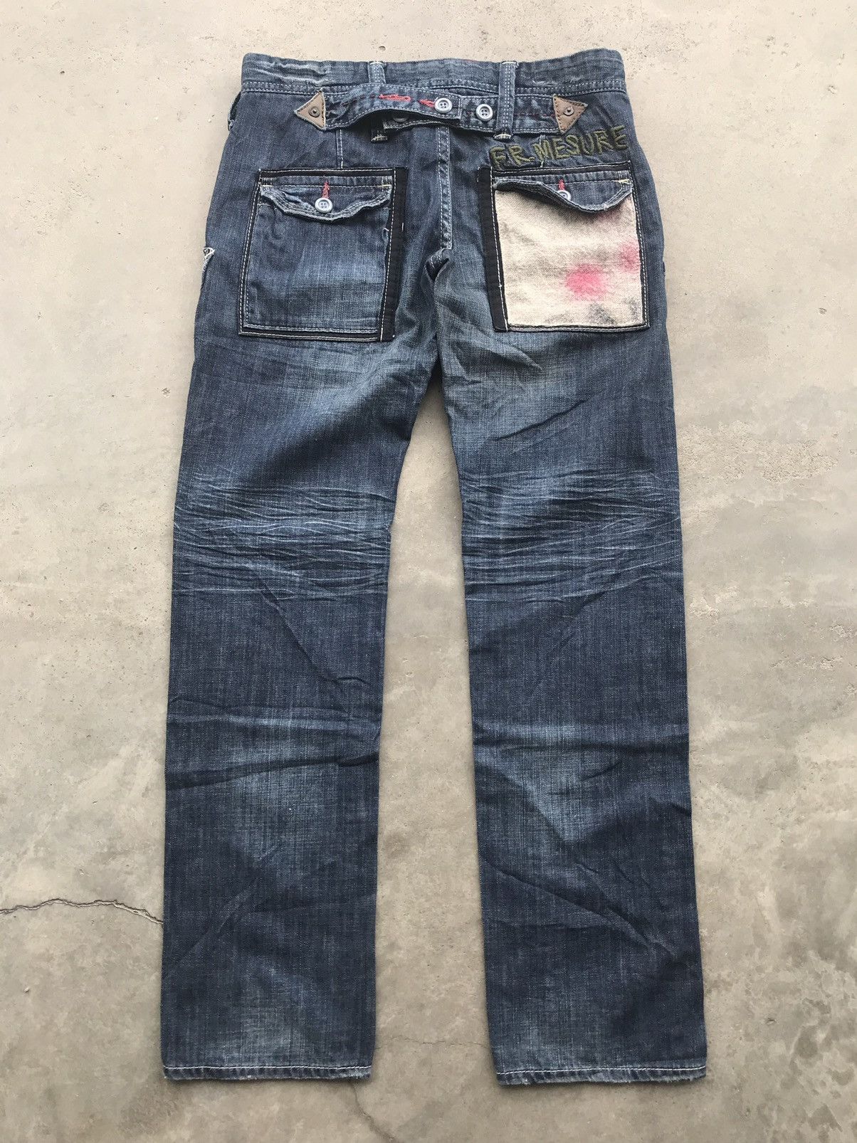 Japanese Brand × Seditionaries Antgauge Designer Street Fashion Dope Two Tone sDenim Size US 30 / EU 46 - 6 Thumbnail