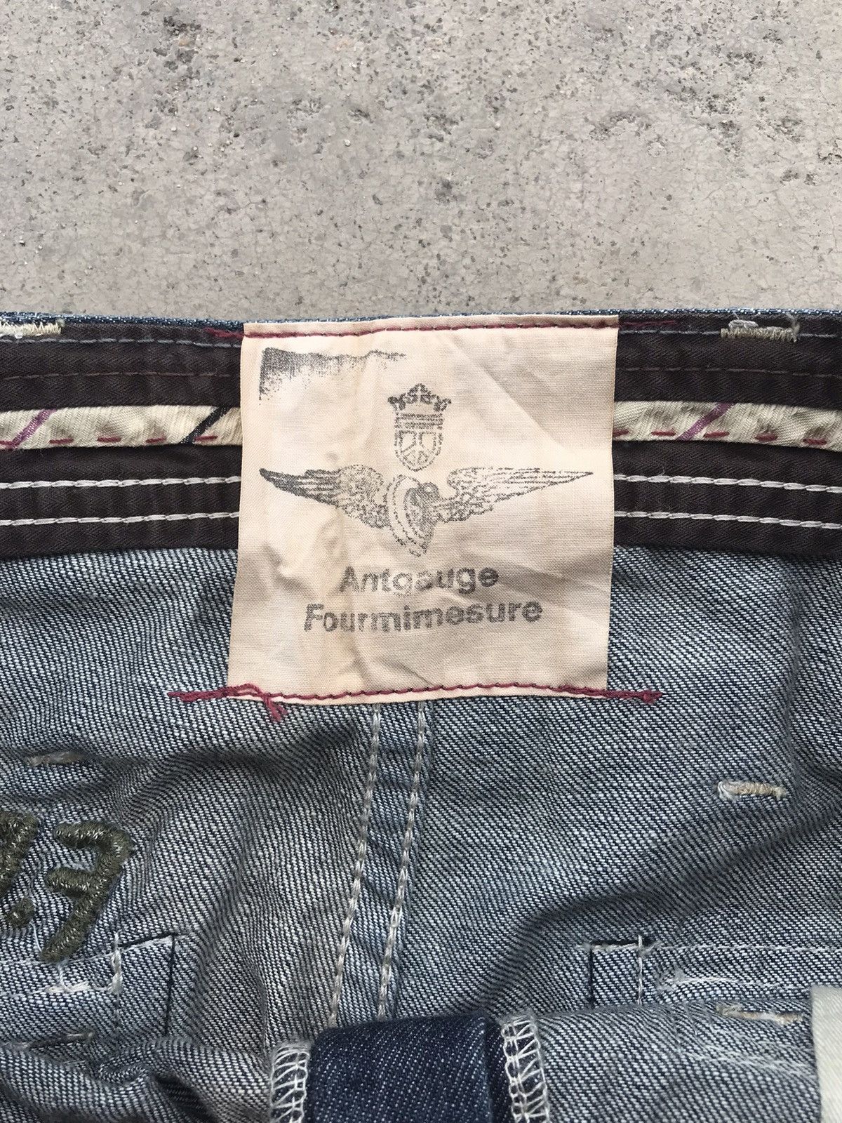 Japanese Brand × Seditionaries Antgauge Designer Street Fashion Dope Two Tone sDenim Size US 30 / EU 46 - 5 Thumbnail