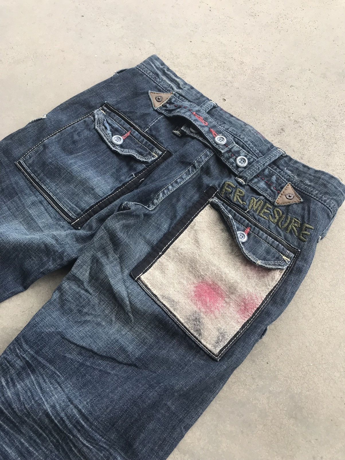 Japanese Brand × Seditionaries Antgauge Designer Street Fashion Dope Two Tone sDenim Size US 30 / EU 46 - 7 Thumbnail