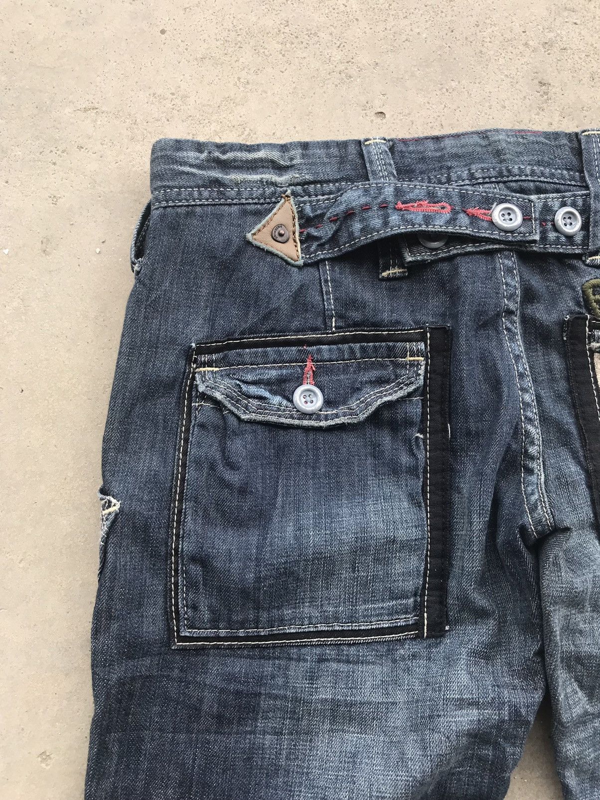 Japanese Brand × Seditionaries Antgauge Designer Street Fashion Dope Two Tone sDenim Size US 30 / EU 46 - 10 Thumbnail