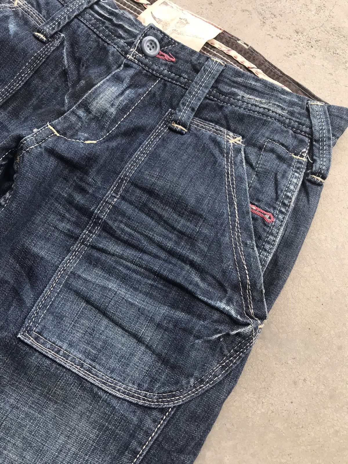 Japanese Brand × Seditionaries Antgauge Designer Street Fashion Dope Two Tone sDenim Size US 30 / EU 46 - 2 Thumbnail