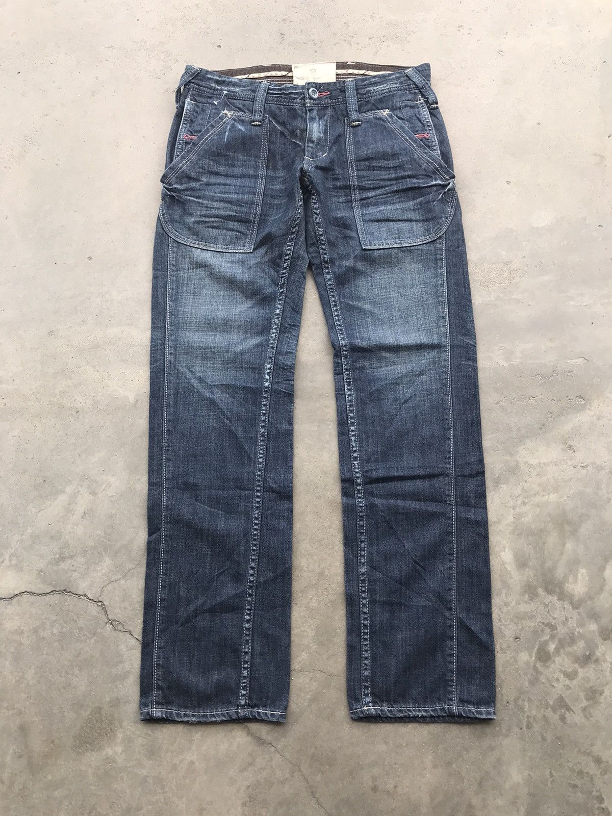Japanese Brand × Seditionaries Antgauge Designer Street Fashion Dope Two Tone sDenim Size US 30 / EU 46 - 1 Thumbnail