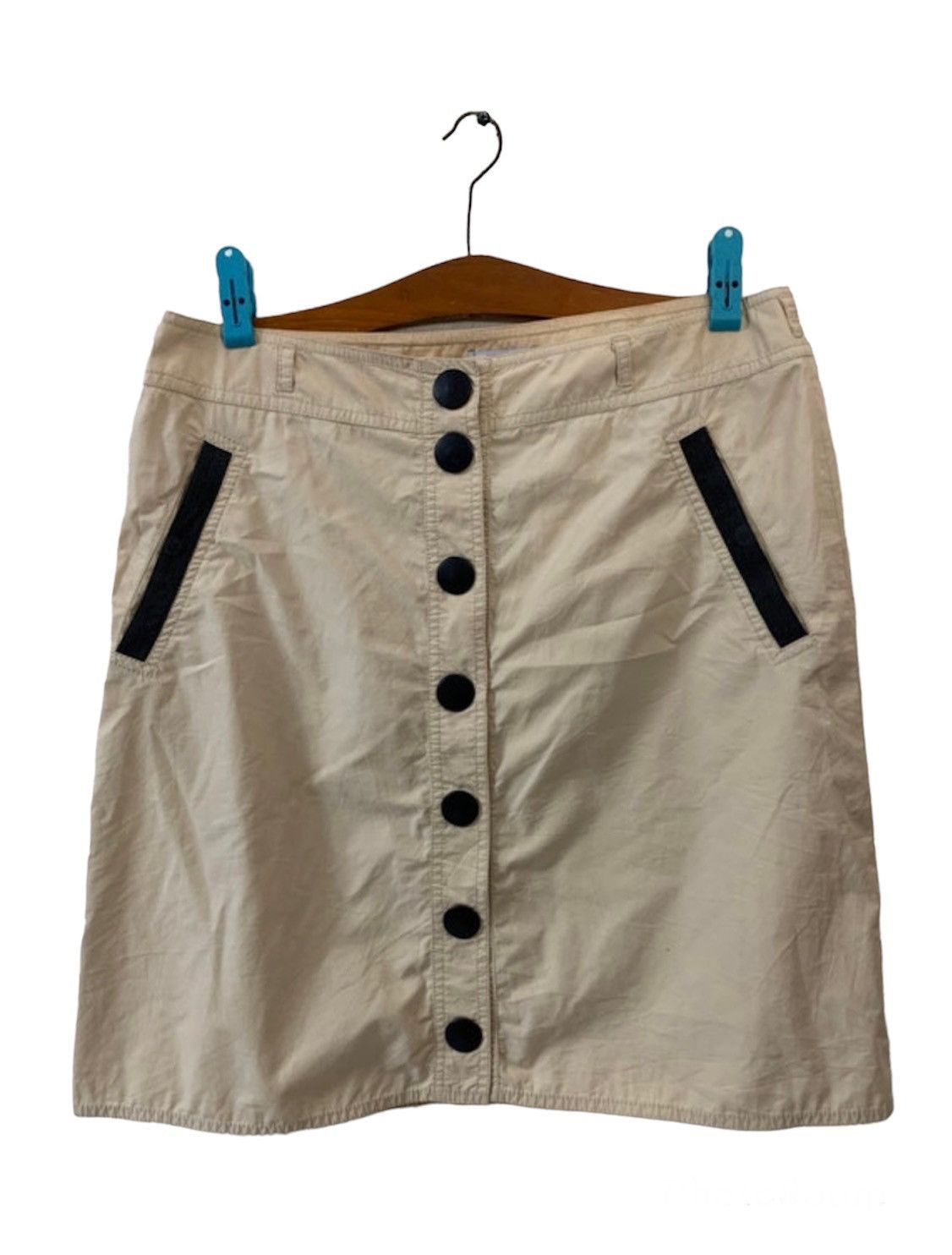 image of Moschino Mini Skirt in Cream, Women's (Size 30)