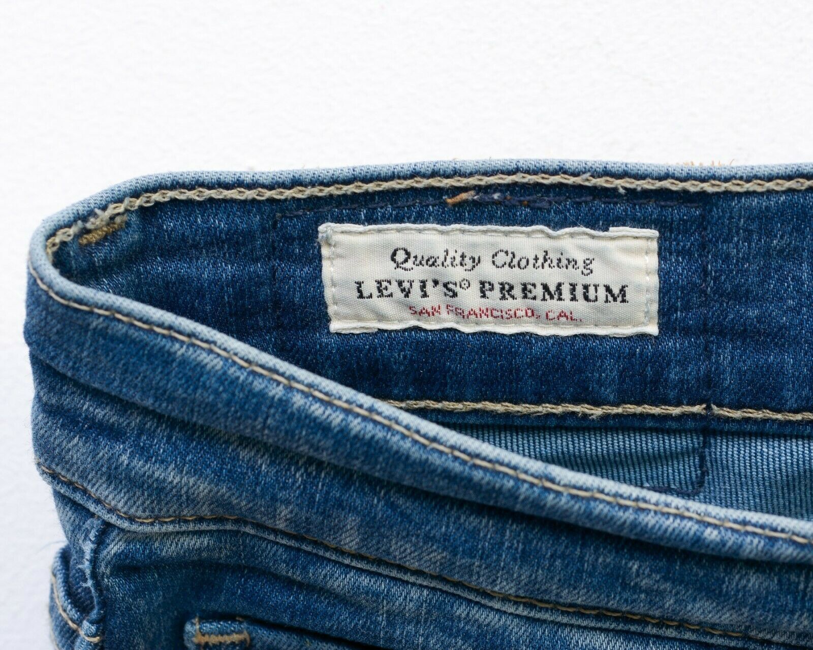 Levi's Big E W28 L30 Mile High Super Skinny Premium Denim Jeans Size 28" / US 6 / IT 42 - 5 Thumbnail