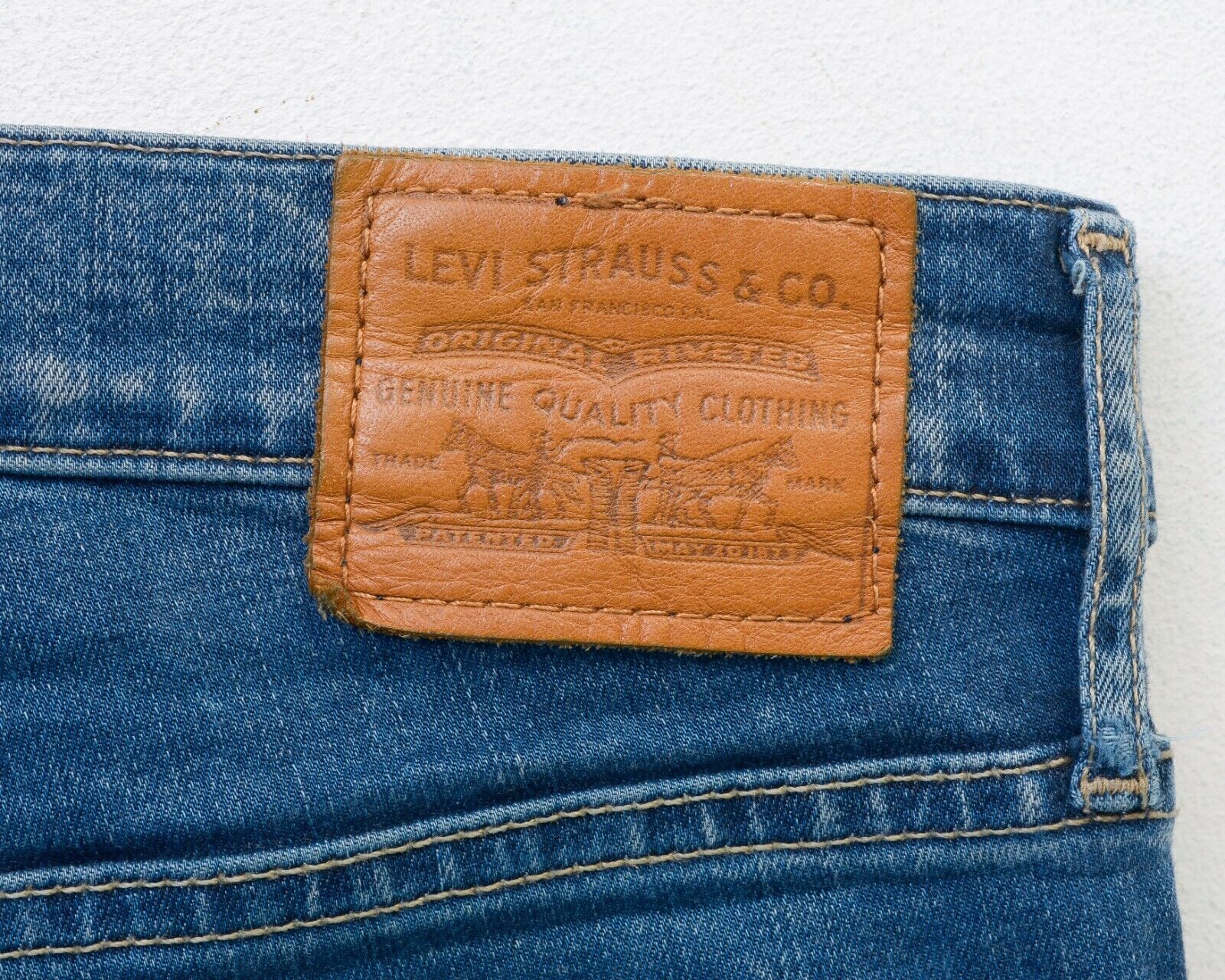 Levi's Big E W28 L30 Mile High Super Skinny Premium Denim Jeans Size 28" / US 6 / IT 42 - 4 Thumbnail