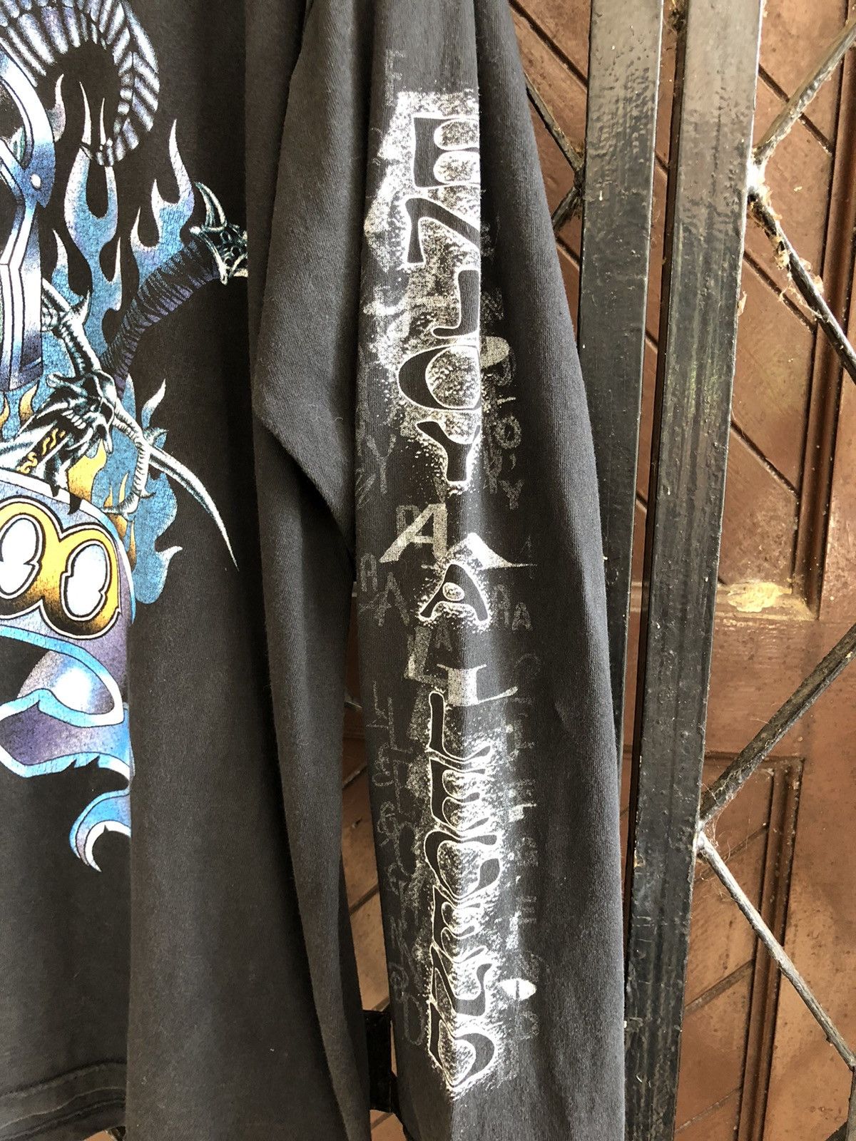 Vintage Rare Tattoo Artist Printed Skull Longsleeve Size US M / EU 48-50 / 2 - 3 Thumbnail