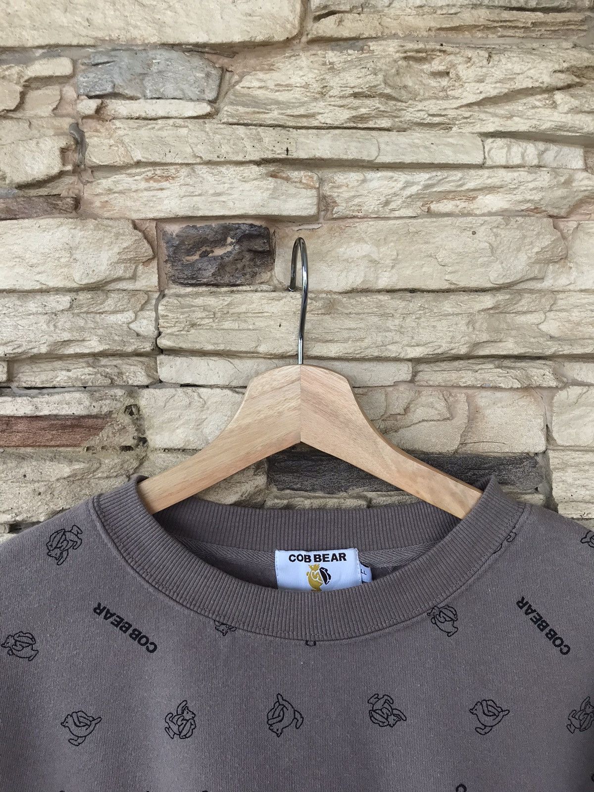 Japanese Brand Cob Bear Fullprint Sweatshirts Size US L / EU 52-54 / 3 - 3 Thumbnail