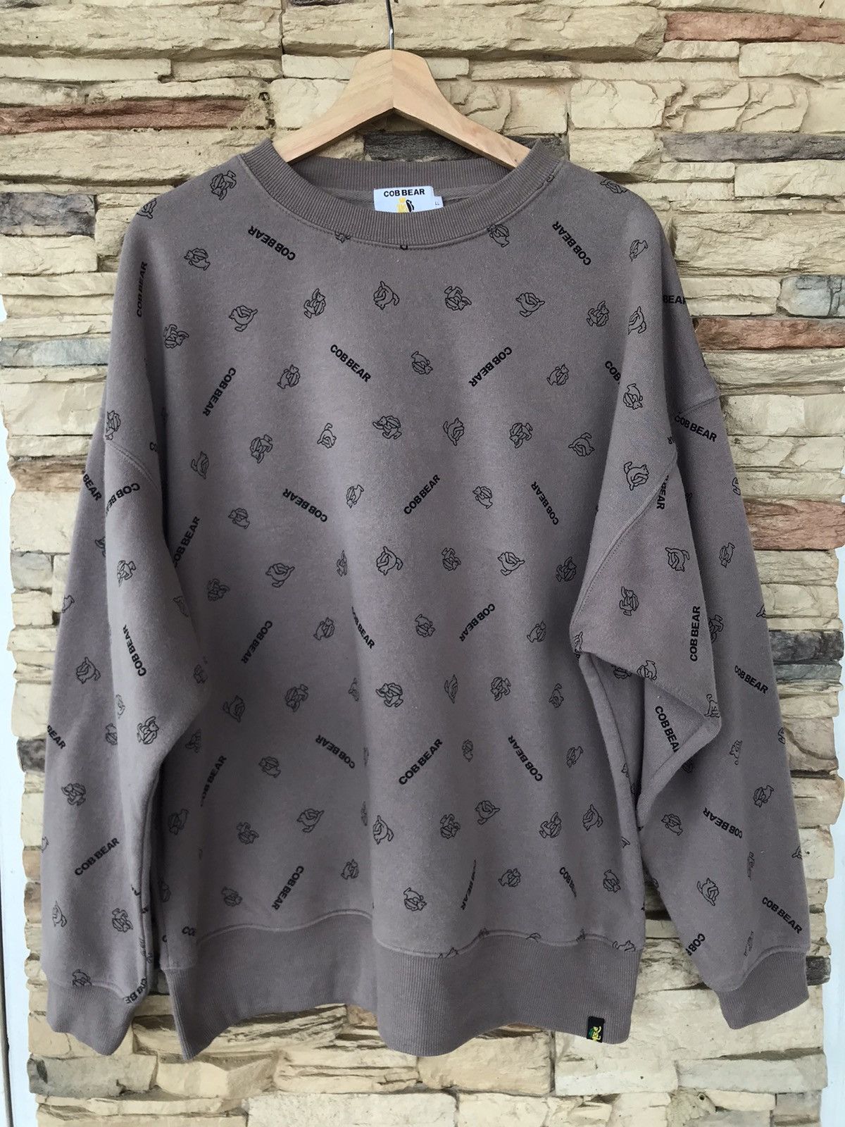 Japanese Brand Cob Bear Fullprint Sweatshirts Size US L / EU 52-54 / 3 - 1 Thumbnail