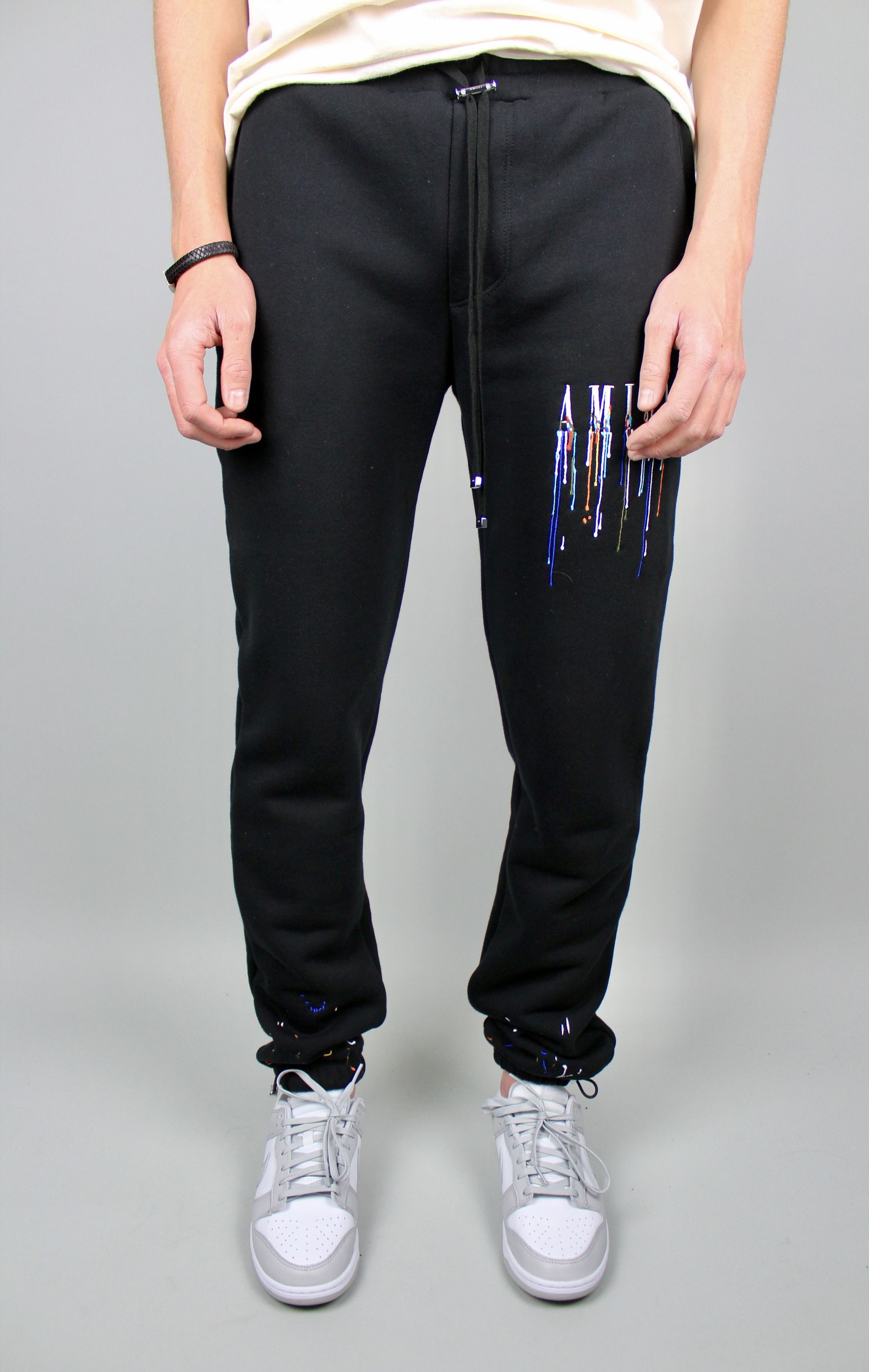 Amiri Paint Drip Logo Sweat Pants