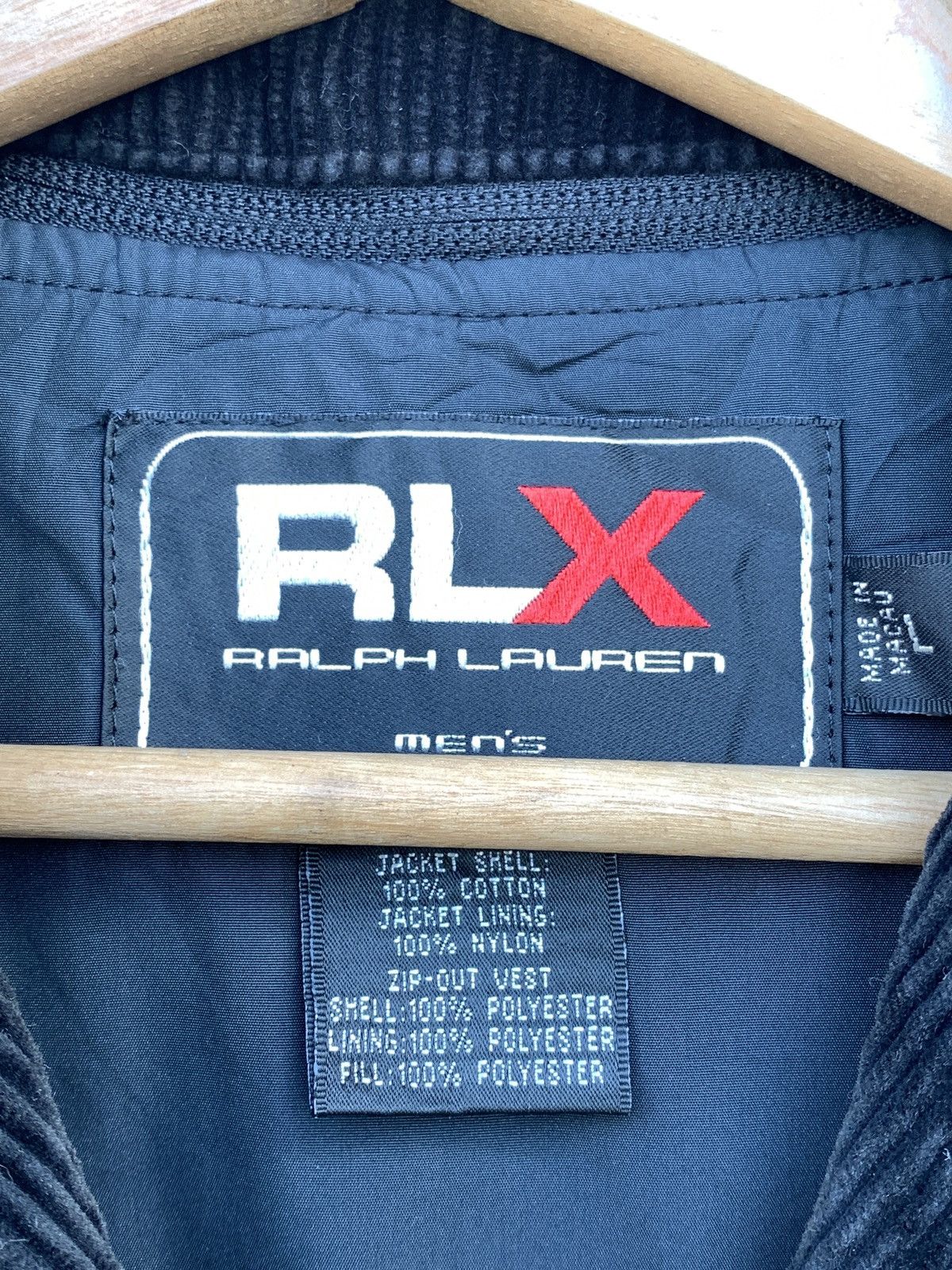 Polo Ralph Lauren × RLX Ralph Lauren × Ralph Lauren Rare🔥🔥Vtg Rlx Ralph Lauren Corduroy Black Jacket Size US L / EU 52-54 / 3 - 5 Thumbnail