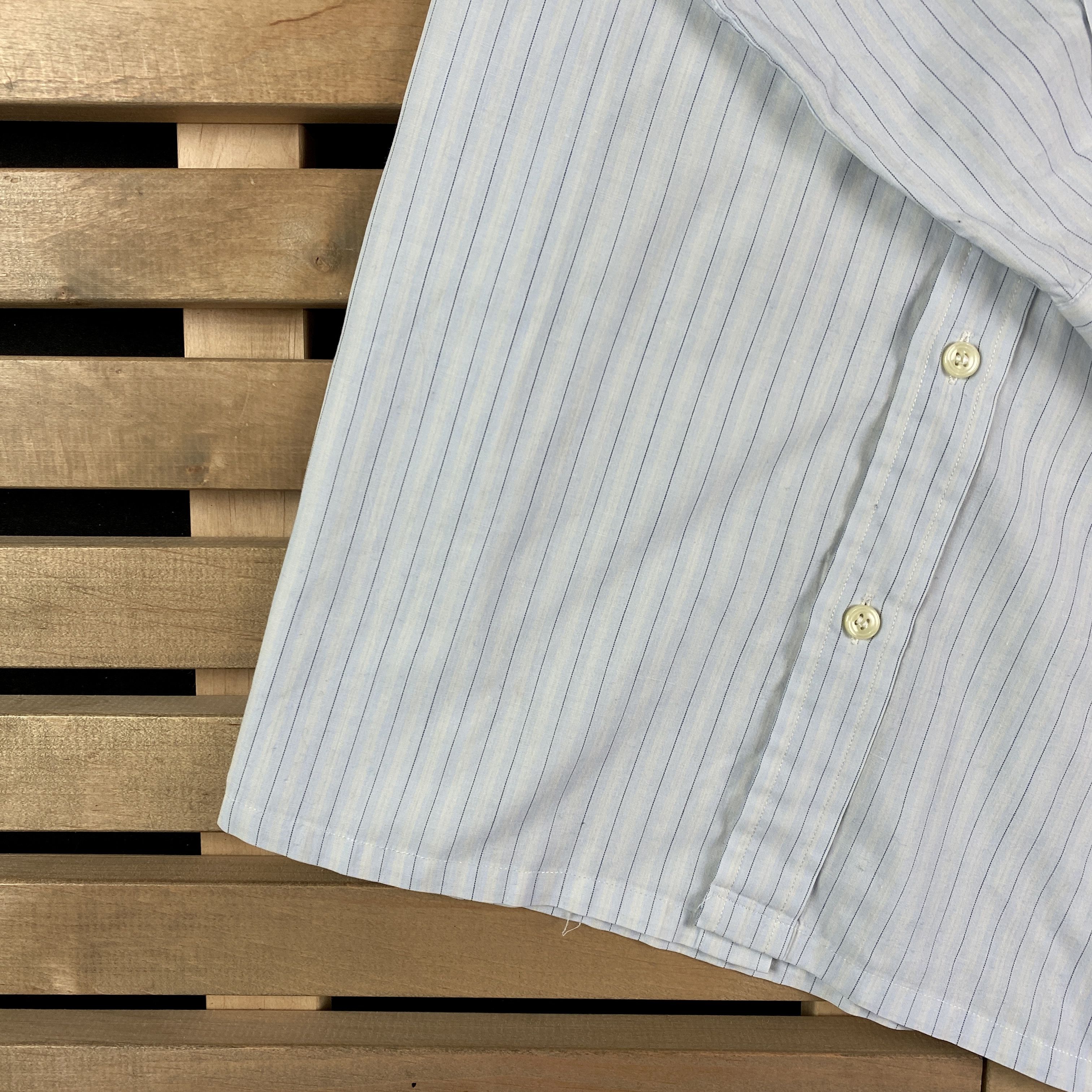 Yves Saint Laurent Mens Shirt Long Sleeve Yves Saint Laurent Vintage Size 14.5 Size US L / EU 52-54 / 3 - 3 Thumbnail