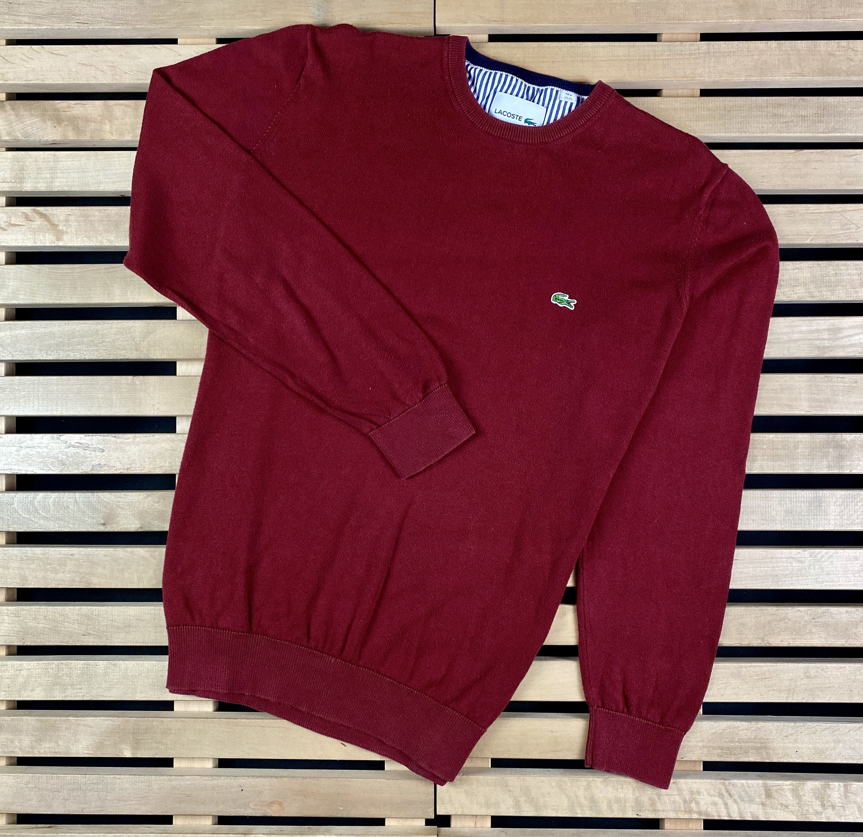 Lacoste × Vintage Mens Sweater Jumper Lacoste Vintage Size 6/XL Size US XL / EU 56 / 4 - 1 Thumbnail