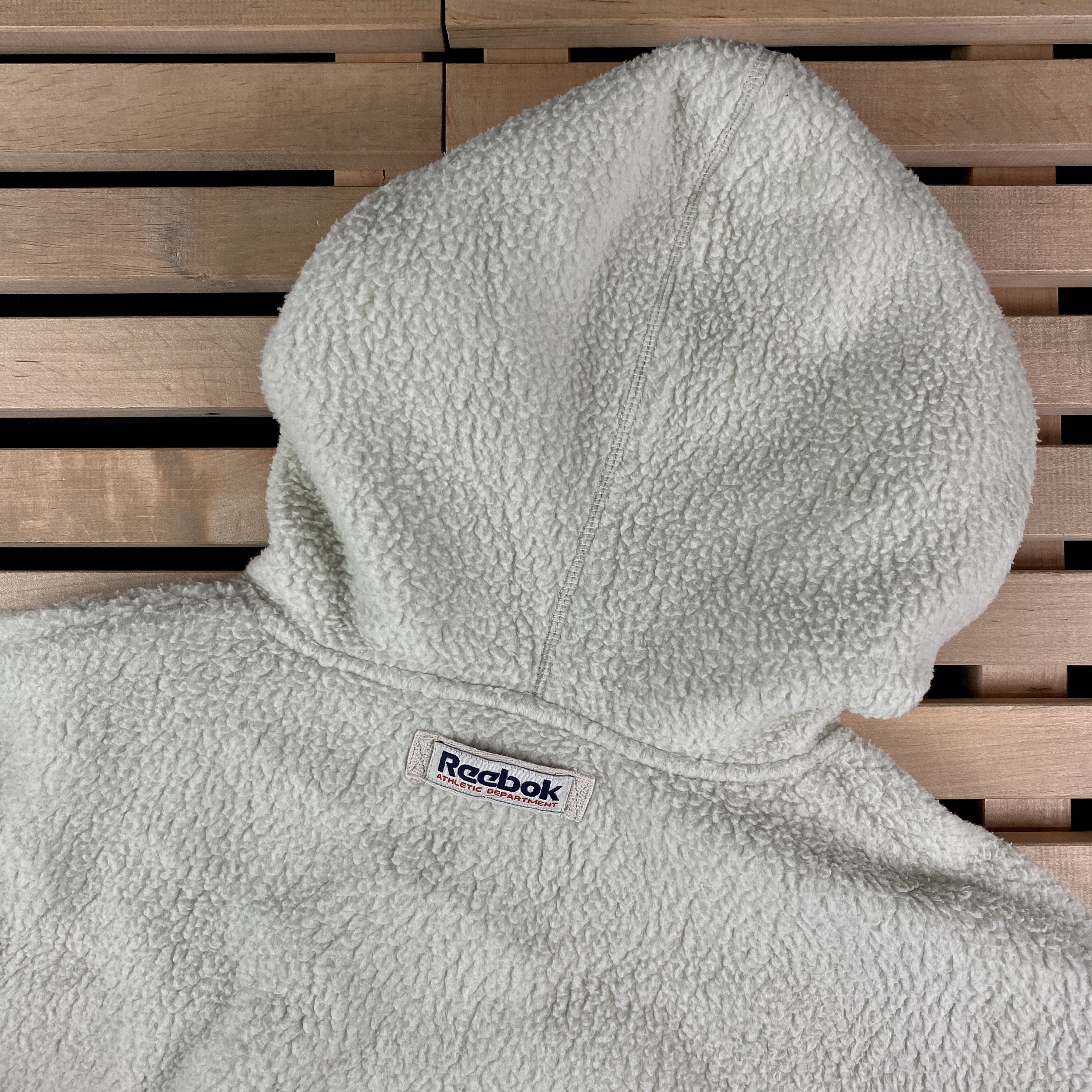Reebok × Vintage Mens Fleece Hoodies Reebok Athletic Department Size XL Size US XL / EU 56 / 4 - 4 Thumbnail