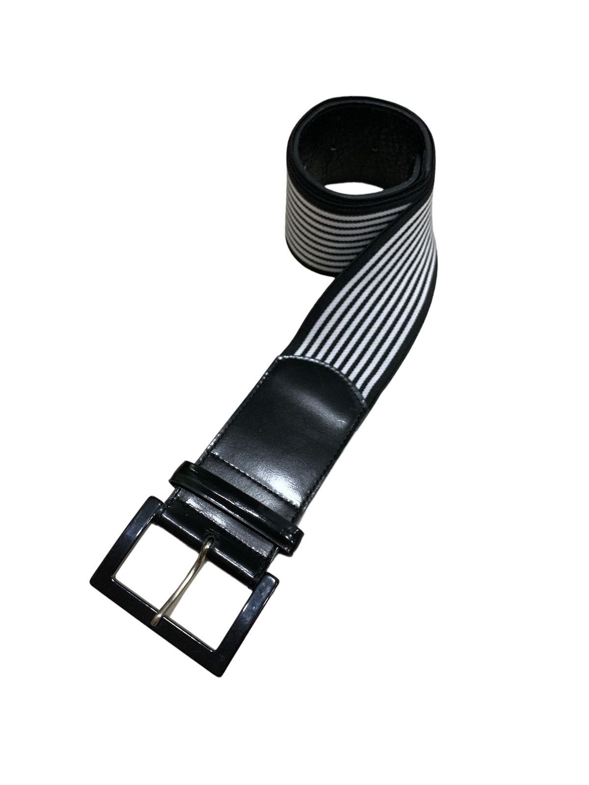 Japanese Brand × Yohji Yamamoto INED BY YOHJI YAMAMOTO STRIPED STRETCHABLE SIDE BELT Size ONE SIZE - 1 Thumbnail