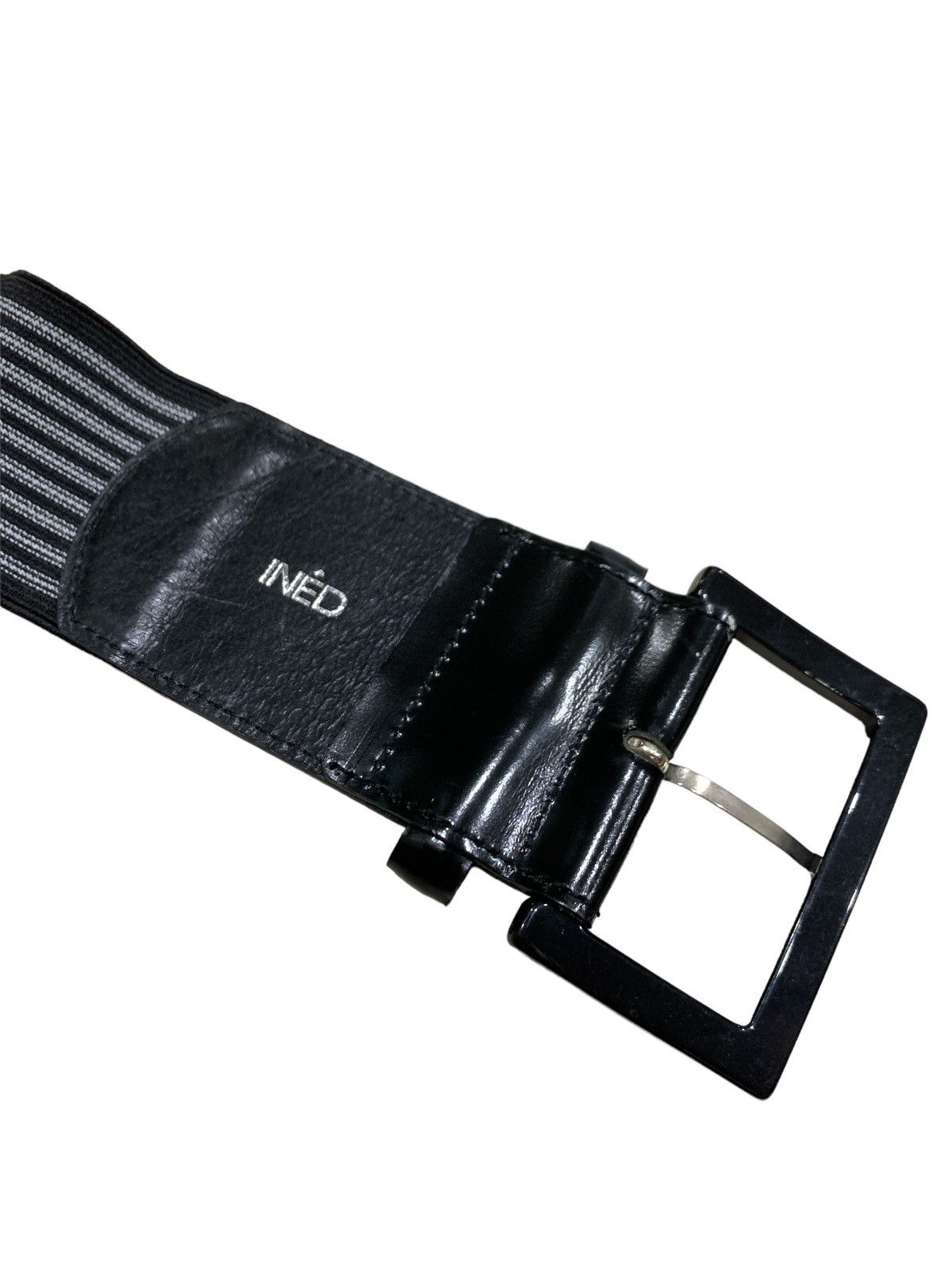 Japanese Brand × Yohji Yamamoto INED BY YOHJI YAMAMOTO STRIPED STRETCHABLE SIDE BELT Size ONE SIZE - 3 Thumbnail