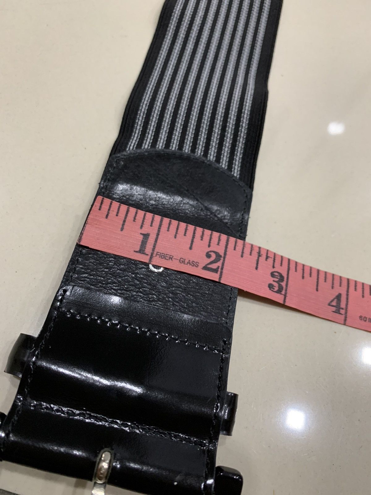 Japanese Brand × Yohji Yamamoto INED BY YOHJI YAMAMOTO STRIPED STRETCHABLE SIDE BELT Size ONE SIZE - 5 Thumbnail