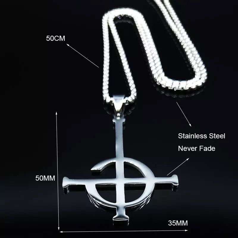Jewelry Ghost BC nameless Stainless Steel Necklace Size ONE SIZE - 4 Thumbnail