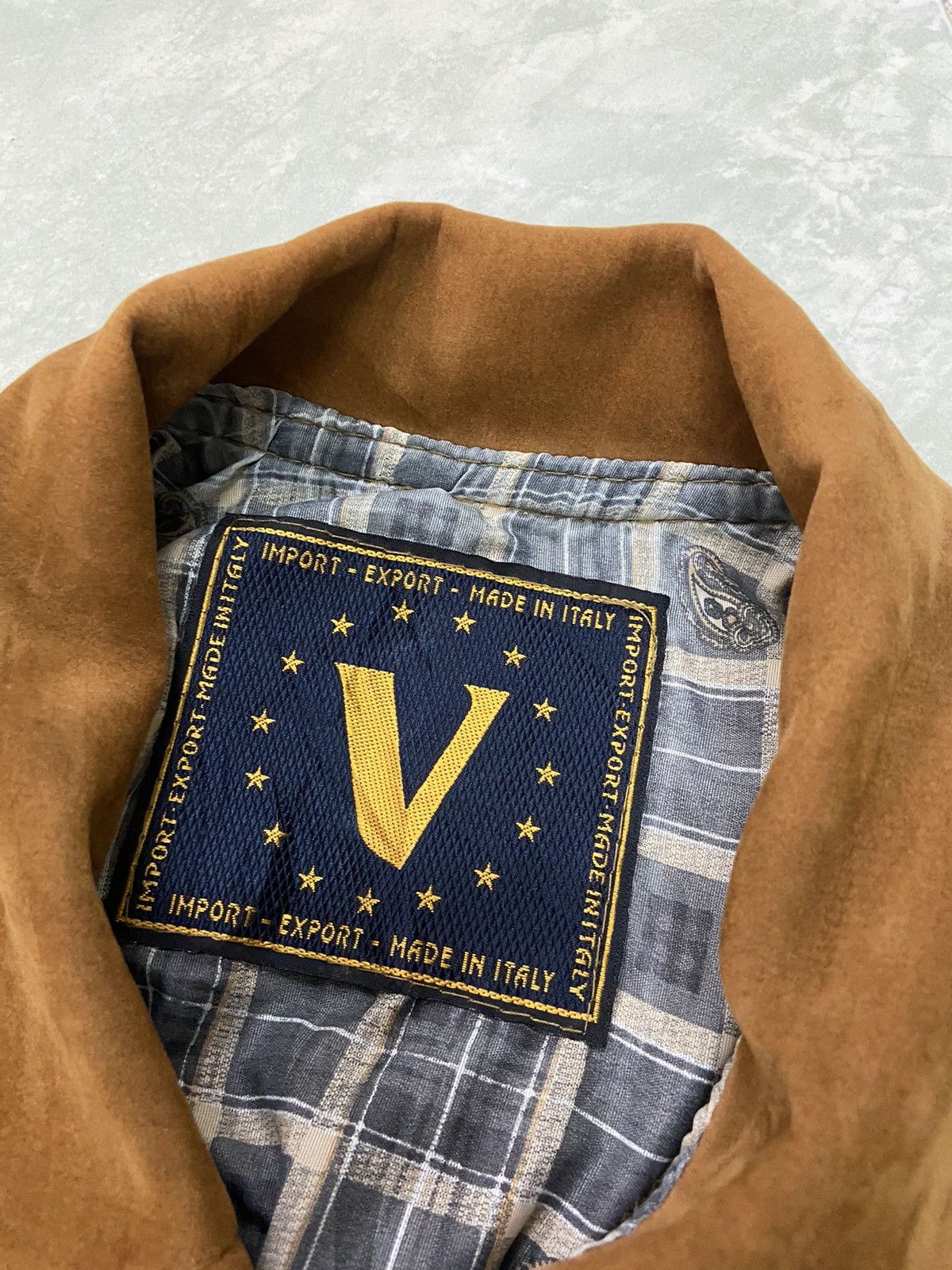 Vintage Rare Vintage Nicola D’ Angelo Chamois Suede Jacket Size US L / EU 52-54 / 3 - 10 Thumbnail