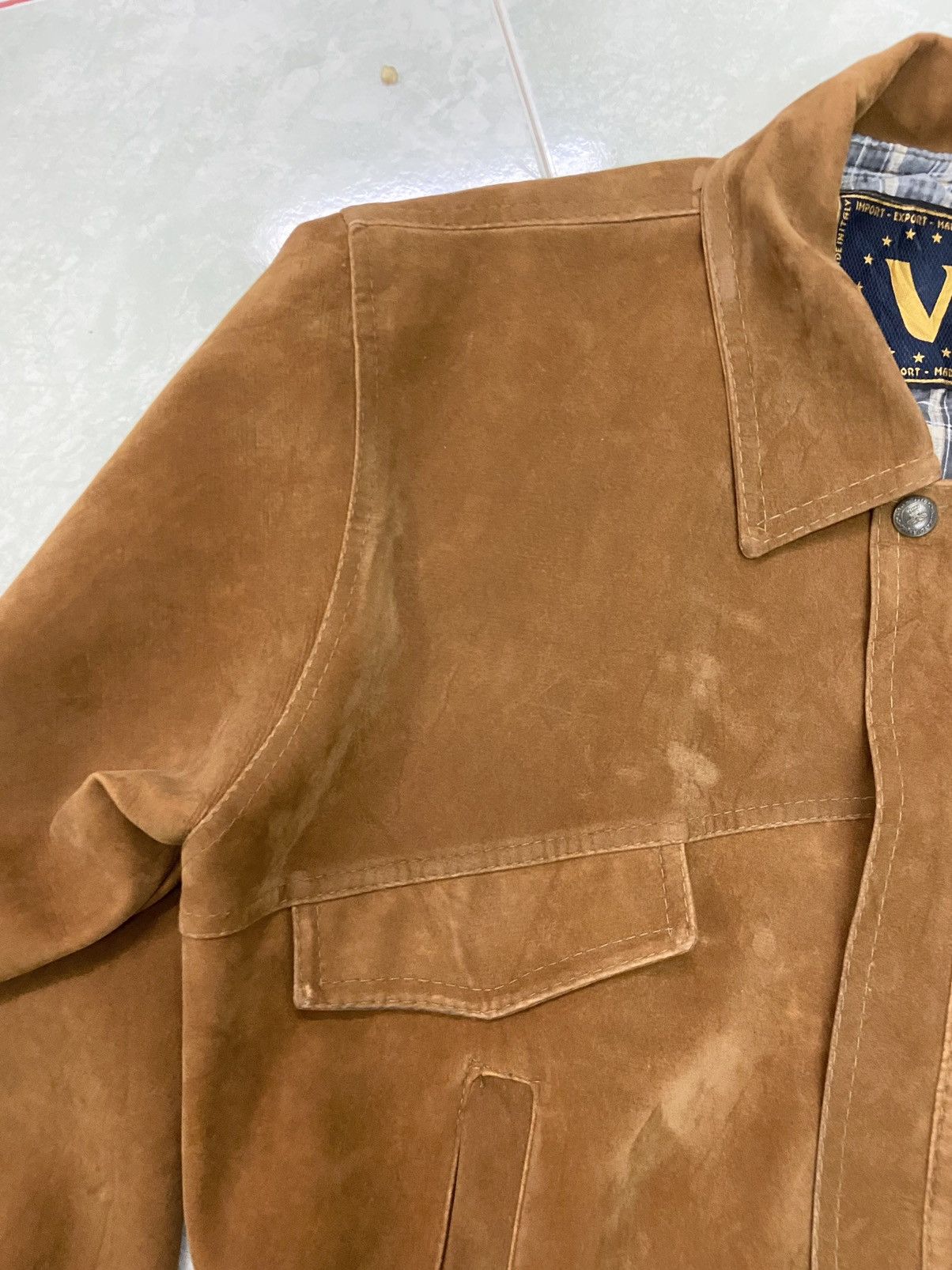 Vintage Rare Vintage Nicola D’ Angelo Chamois Suede Jacket Size US L / EU 52-54 / 3 - 5 Thumbnail