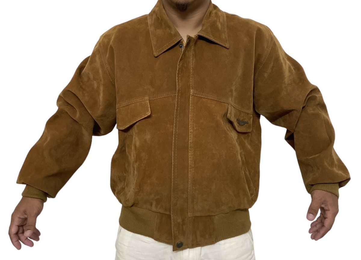 Vintage Rare Vintage Nicola D’ Angelo Chamois Suede Jacket Size US L / EU 52-54 / 3 - 3 Thumbnail