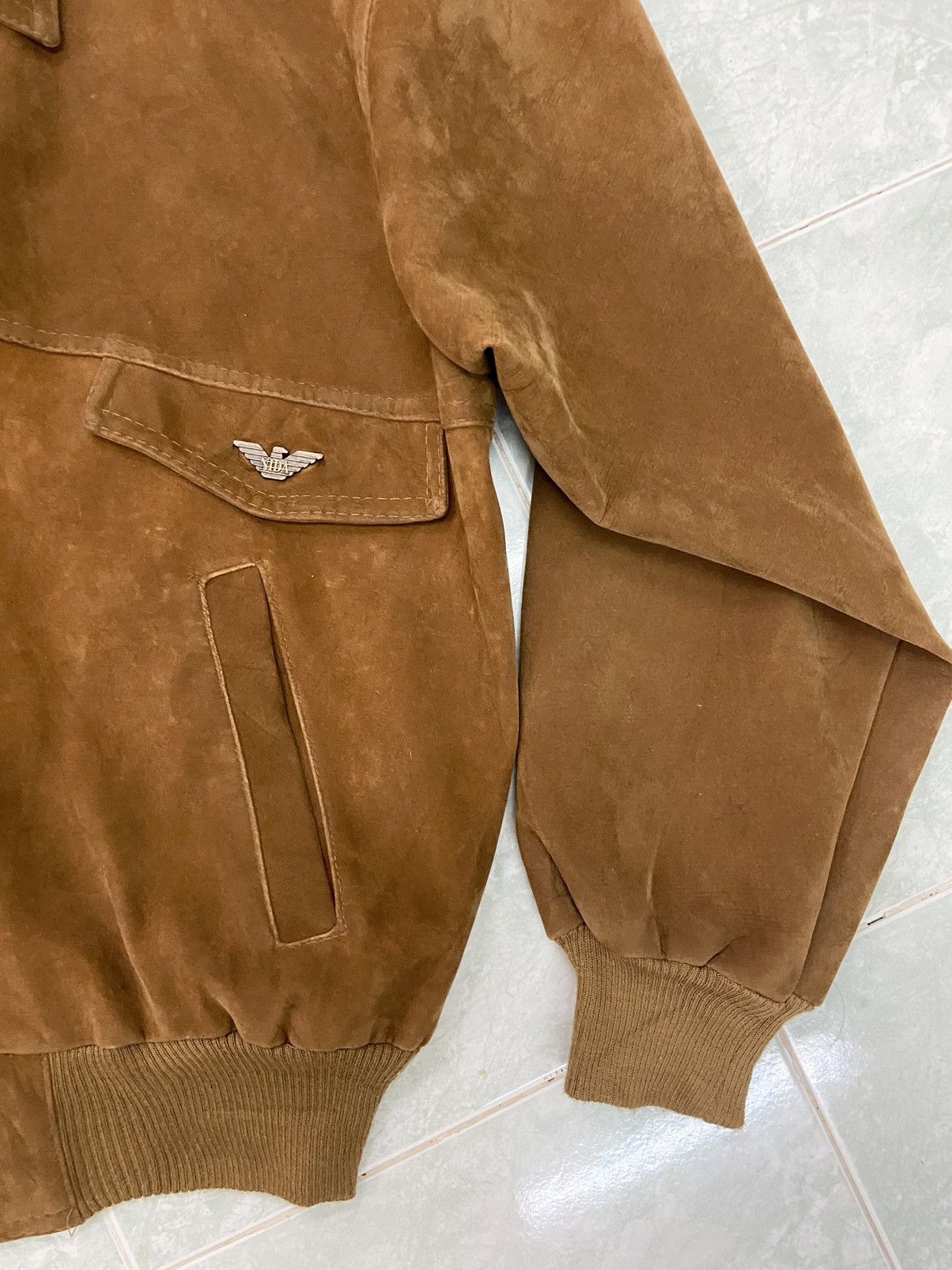 Vintage Rare Vintage Nicola D’ Angelo Chamois Suede Jacket Size US L / EU 52-54 / 3 - 8 Thumbnail