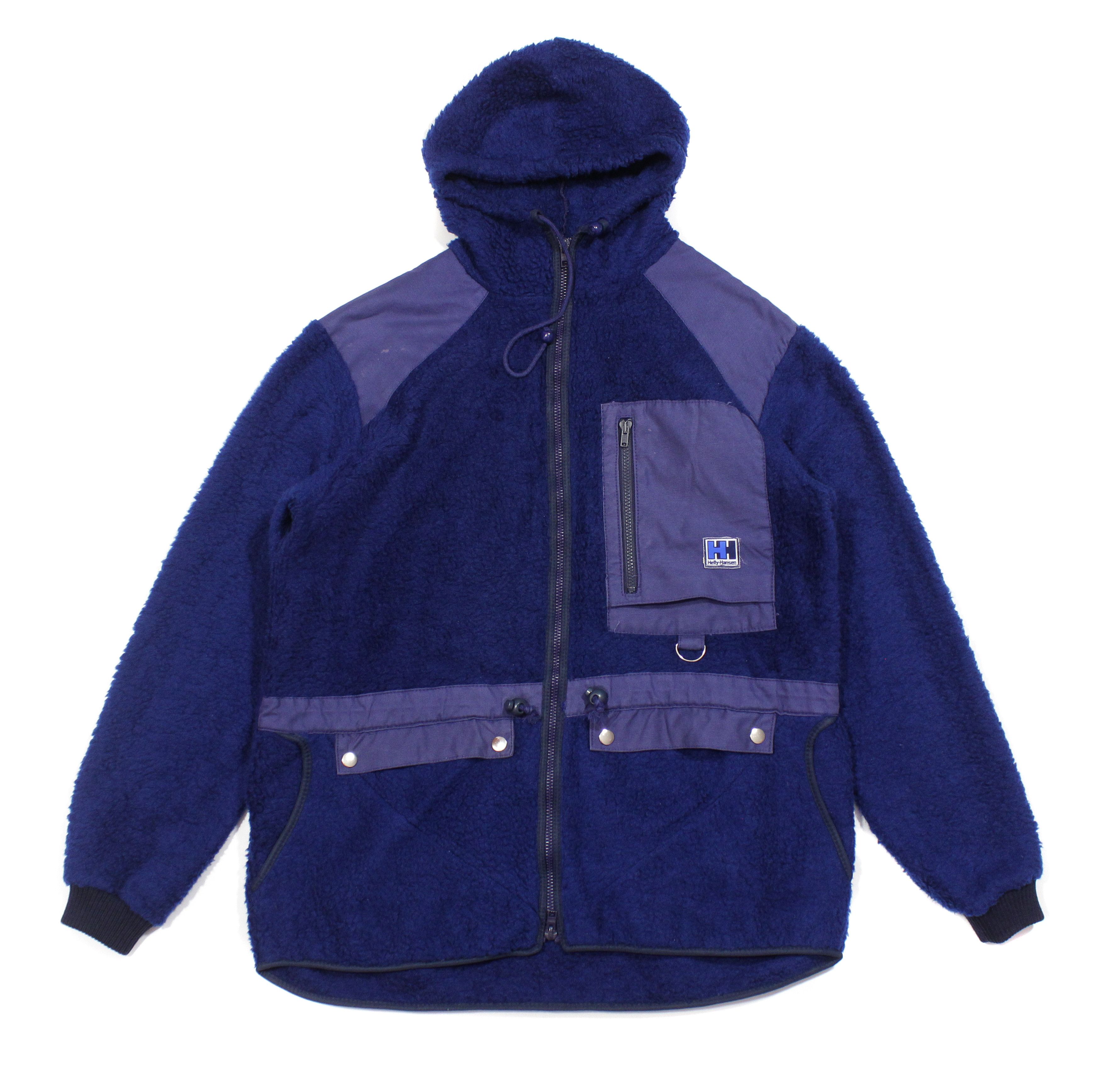 Helly Hansen 90S Logo Workwear Fleece Jacket Vintage Size US L / EU 52-54 / 3 - 1 Thumbnail