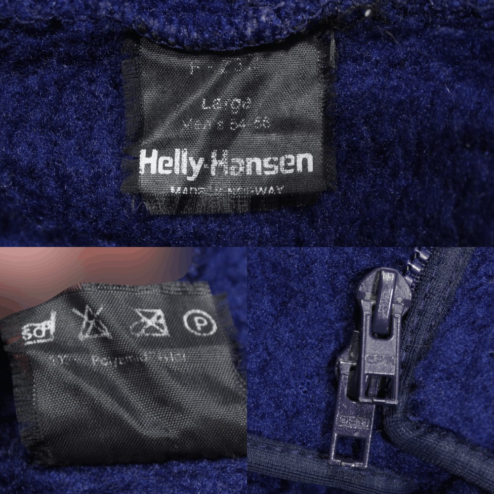 Helly Hansen 90S Logo Workwear Fleece Jacket Vintage Size US L / EU 52-54 / 3 - 8 Thumbnail