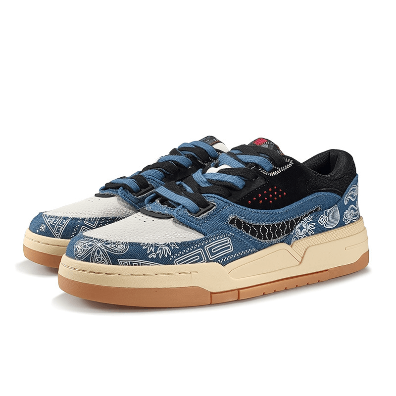 Paisley Bandana Blue Sneakers