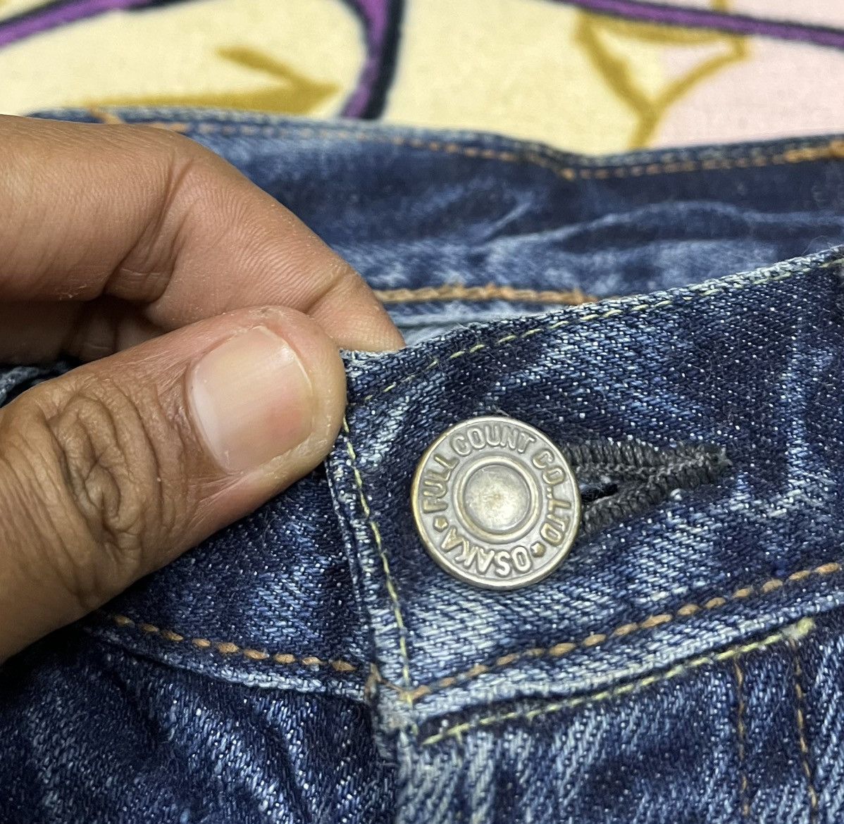 Full Count & Co. FULL COUNT & CO. Selvedge Denim with Rare Design x Japan Size US 32 / EU 48 - 7 Thumbnail