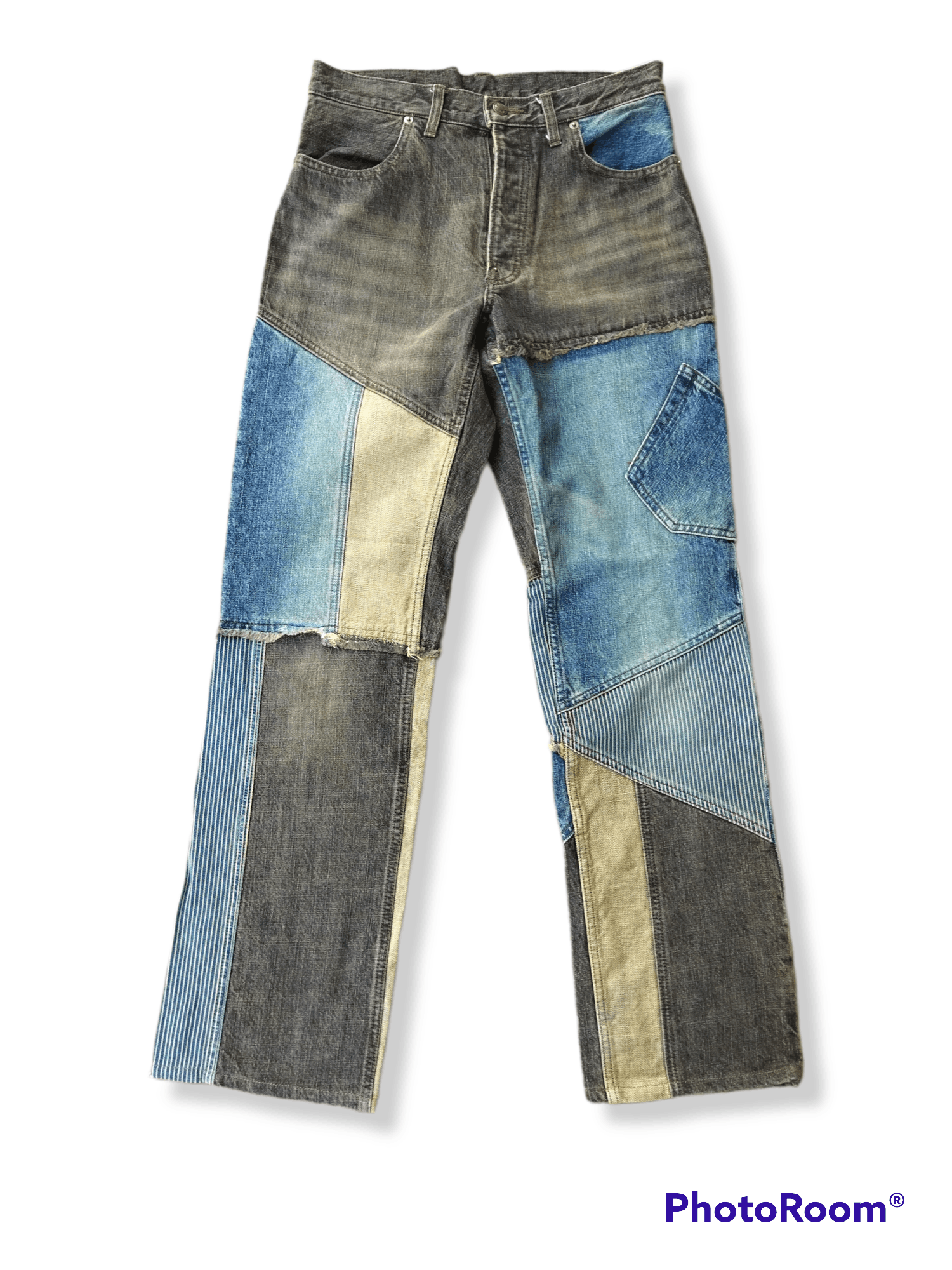 Rare!! PPFM x Staple Survival Clothing Patchwork Jeans