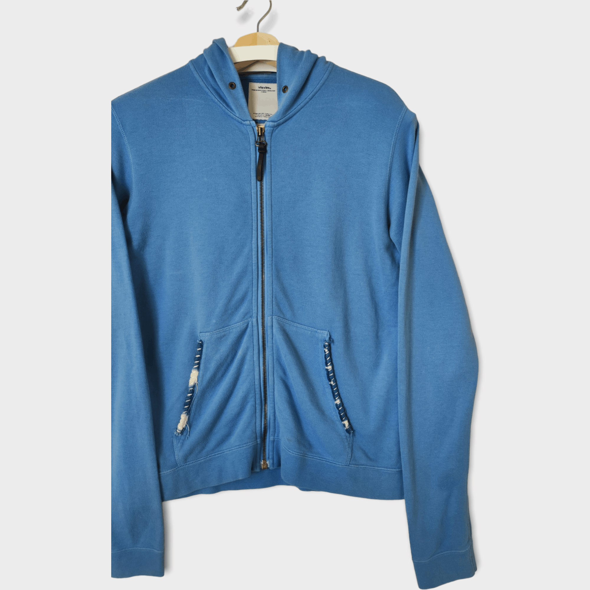 Visvim Visvim Jumbo Hoodie P.O. Light Indigo Visvim Japan Size US S / EU 44-46 / 1 - 3 Thumbnail