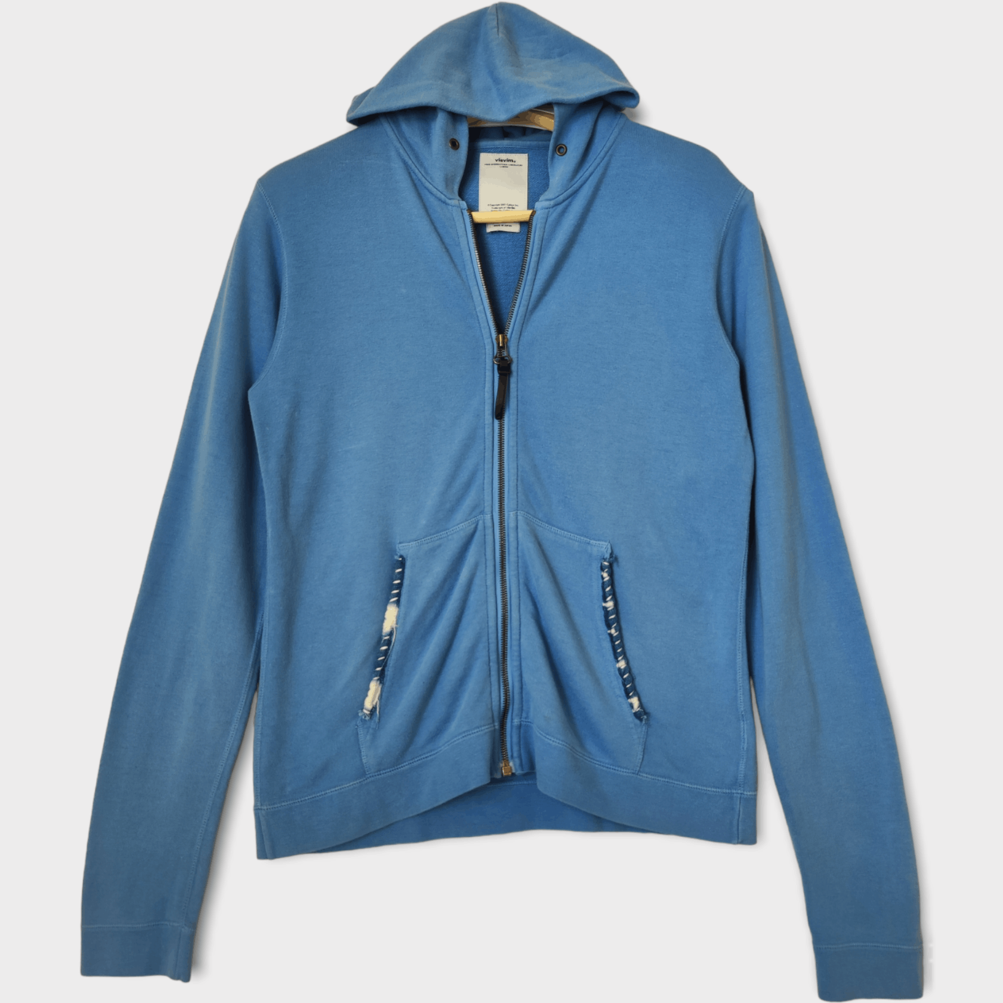 Visvim Visvim Jumbo Hoodie P.O. Light Indigo Visvim Japan Size US S / EU 44-46 / 1 - 1 Thumbnail