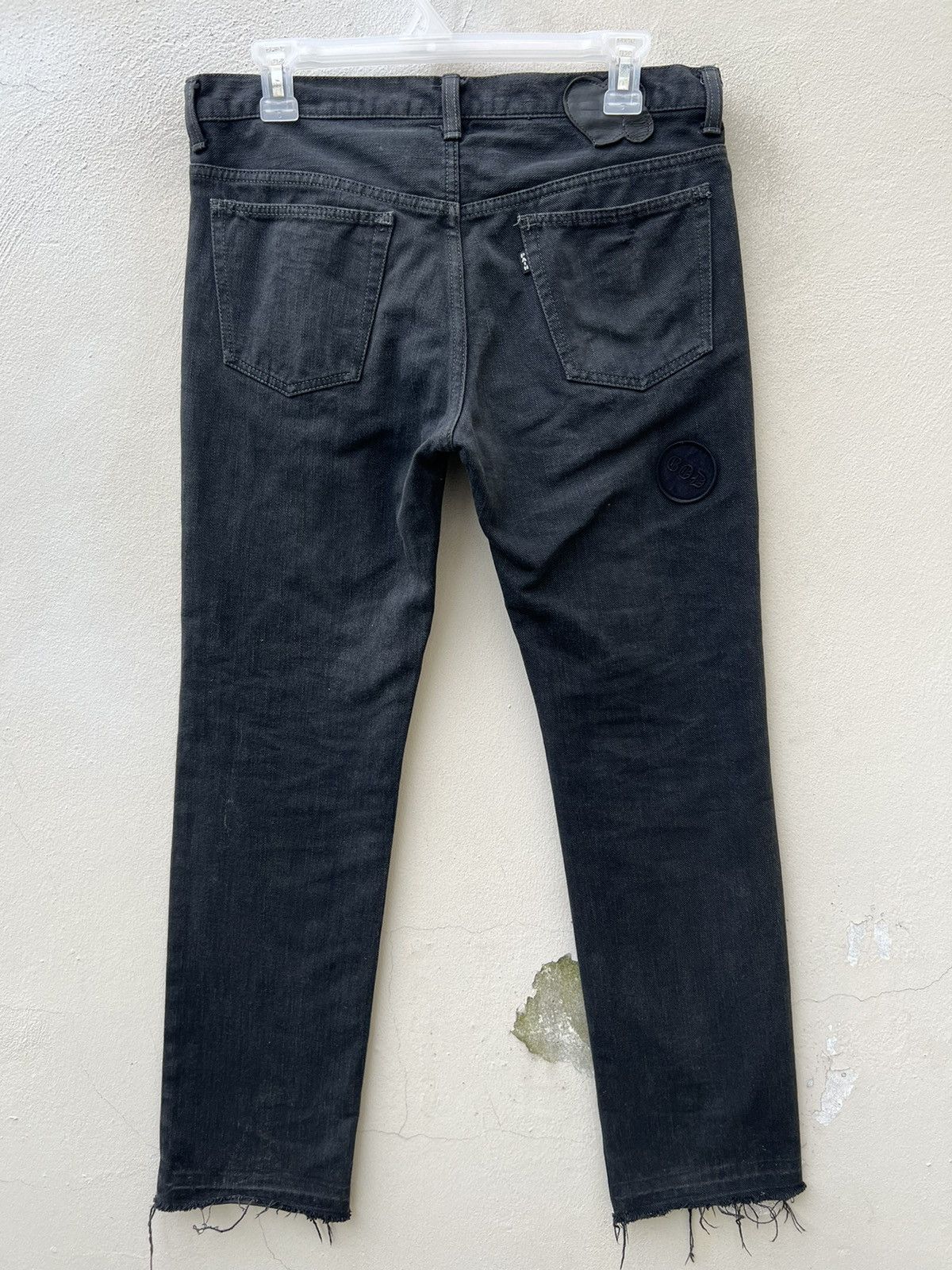 Number (N)ine VTG Number Nine John Lennon Fade Black Denim Jeans Size 3 Size US 31 - 16 Thumbnail