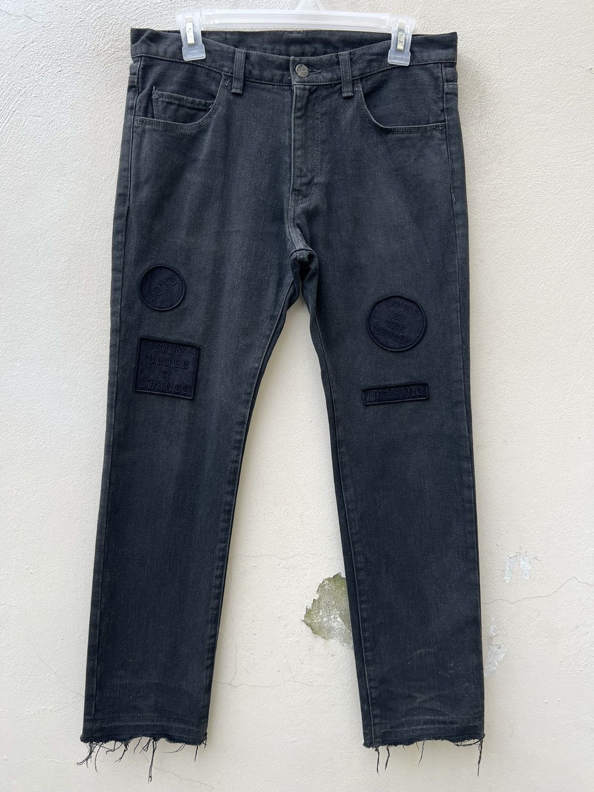 Number (N)ine VTG Number Nine John Lennon Fade Black Denim Jeans Size 3 Size US 31 - 6 Thumbnail