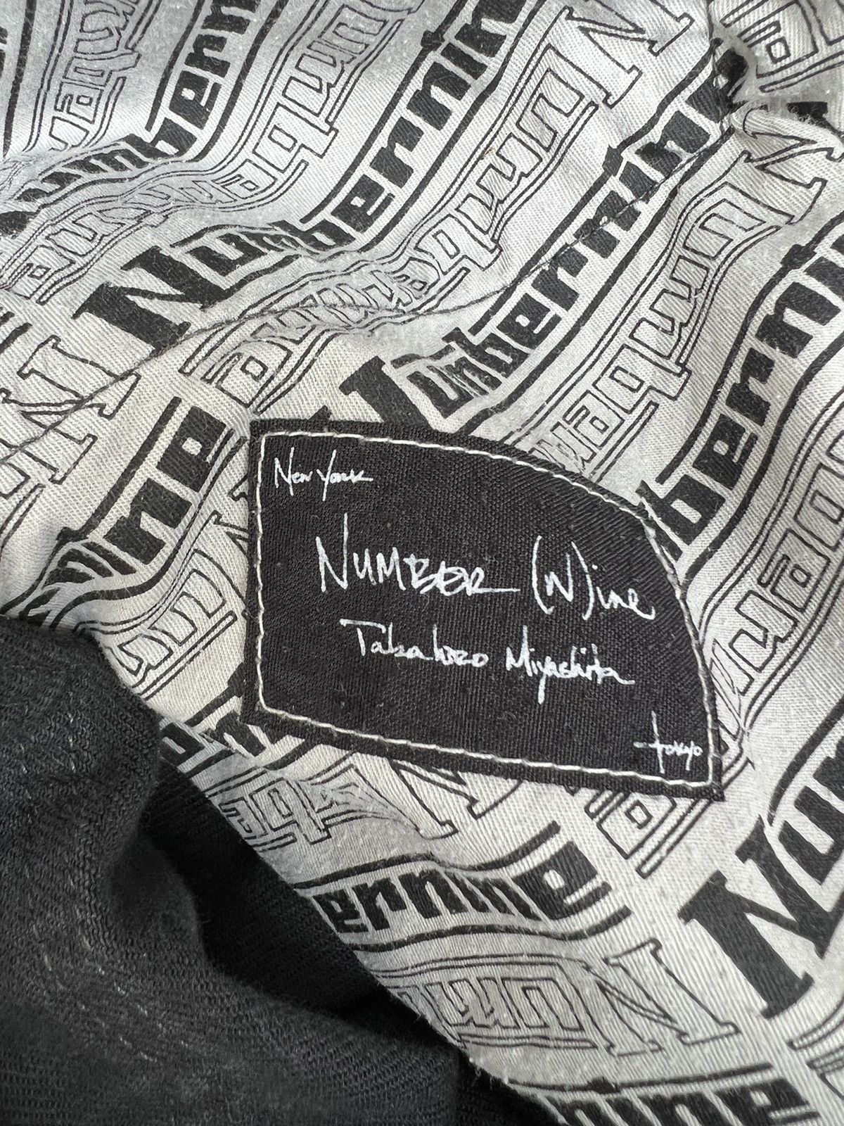 Number (N)ine VTG Number Nine John Lennon Fade Black Denim Jeans Size 3 Size US 31 - 23 Thumbnail
